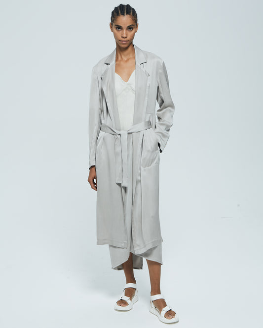 _MALLONI Capospalla con cintura CELESTE