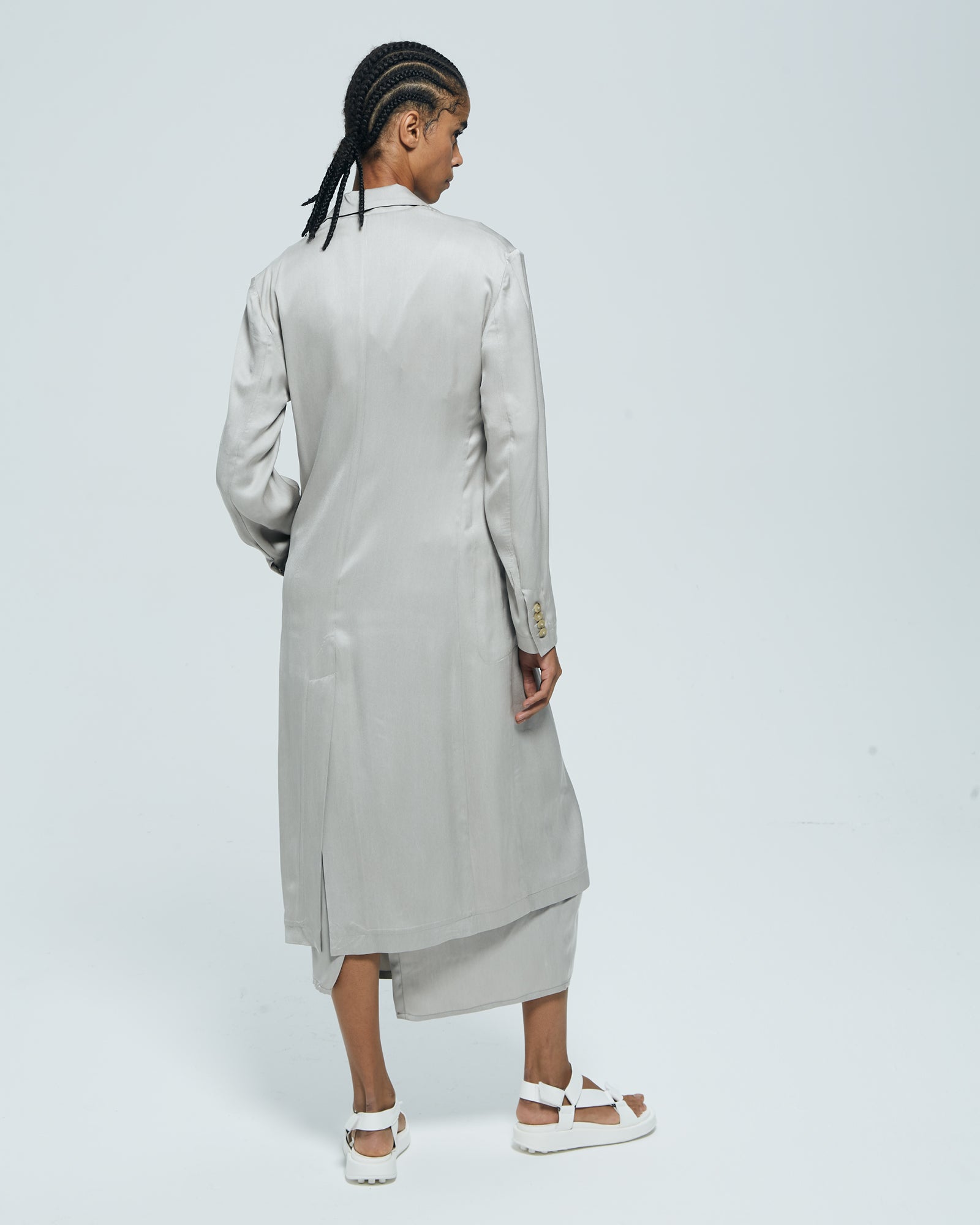 _MALLONI Capospalla con cintura CELESTE