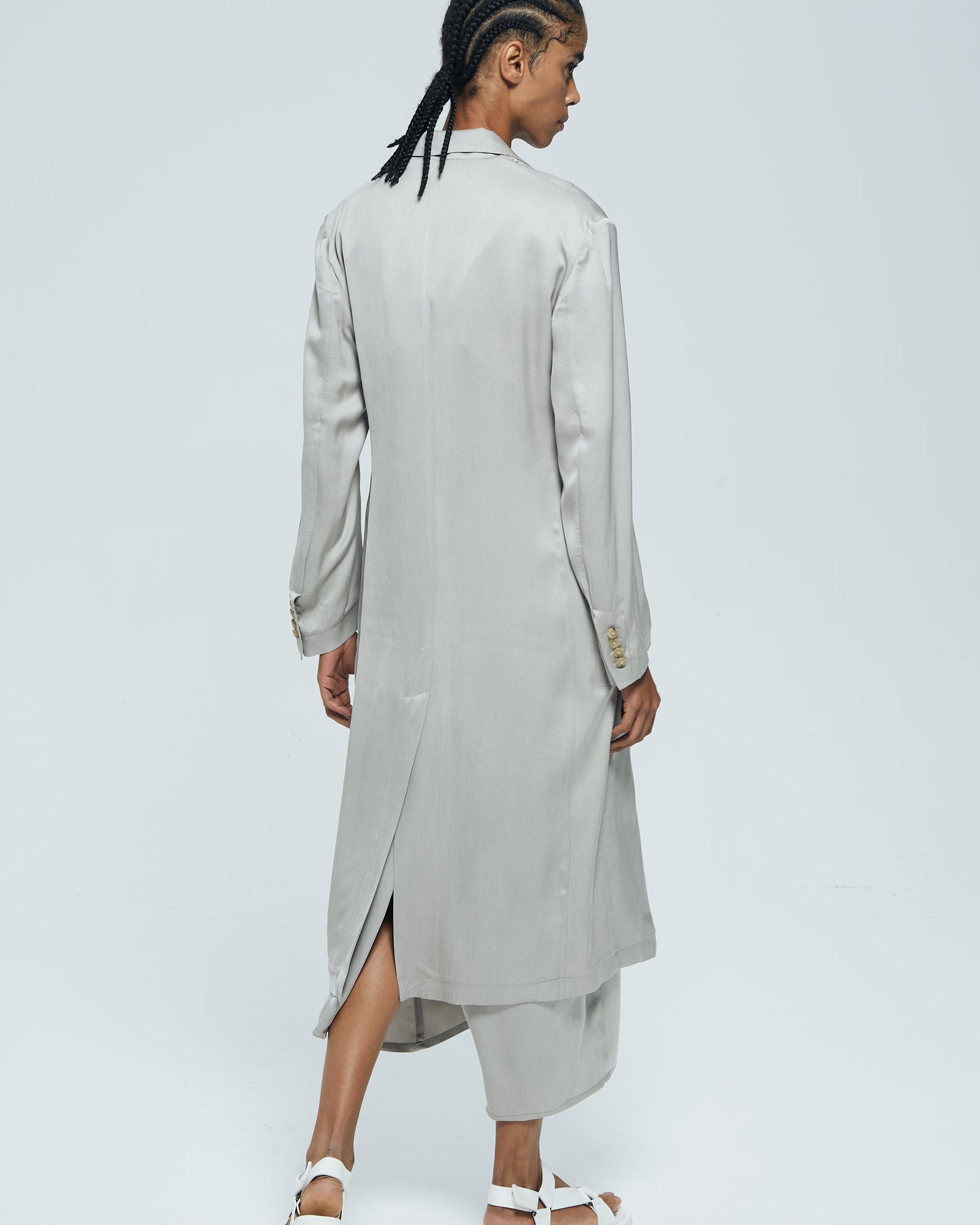 _MALLONI Capospalla con cintura CELESTE