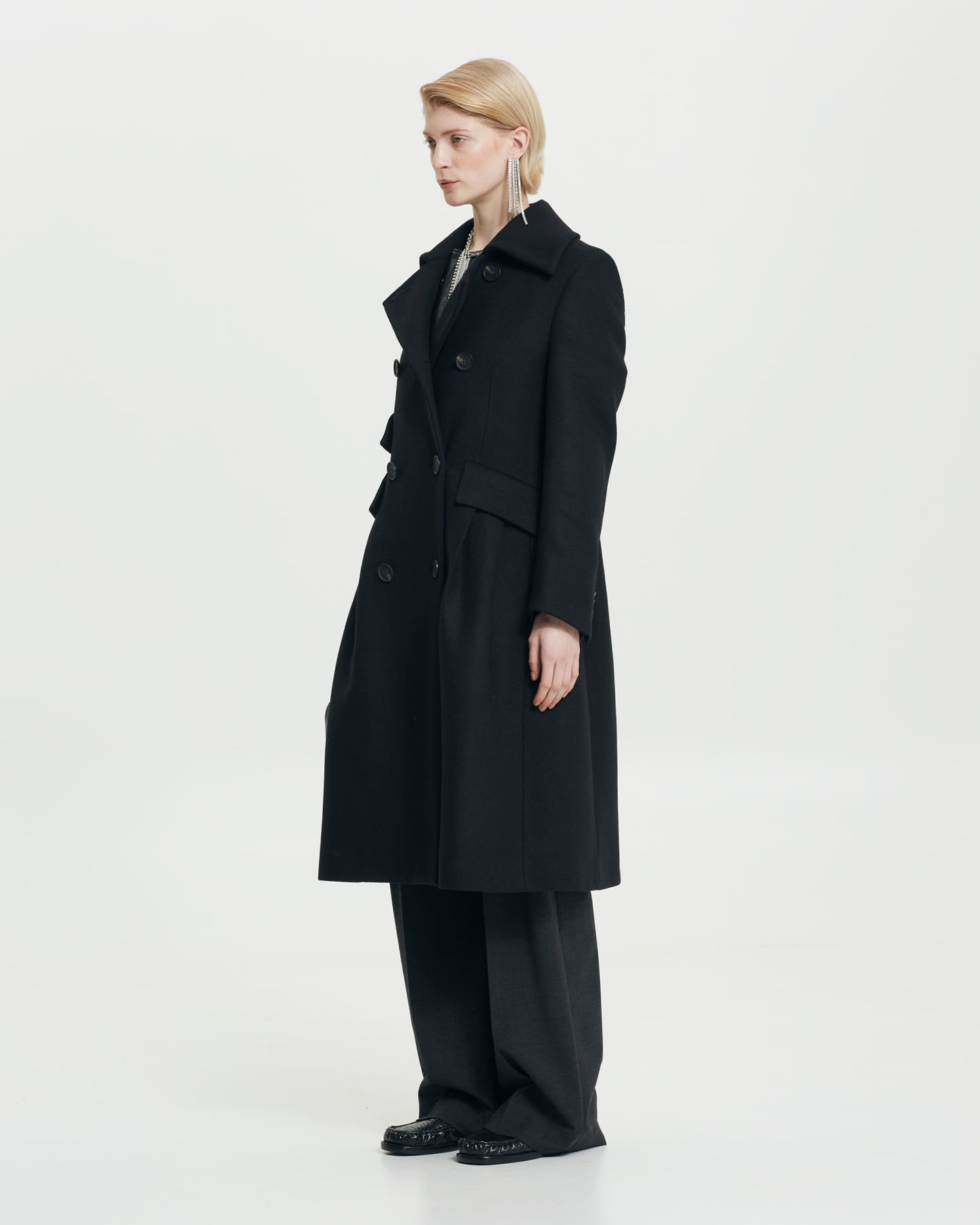 _MALLONI Cappotto NERO