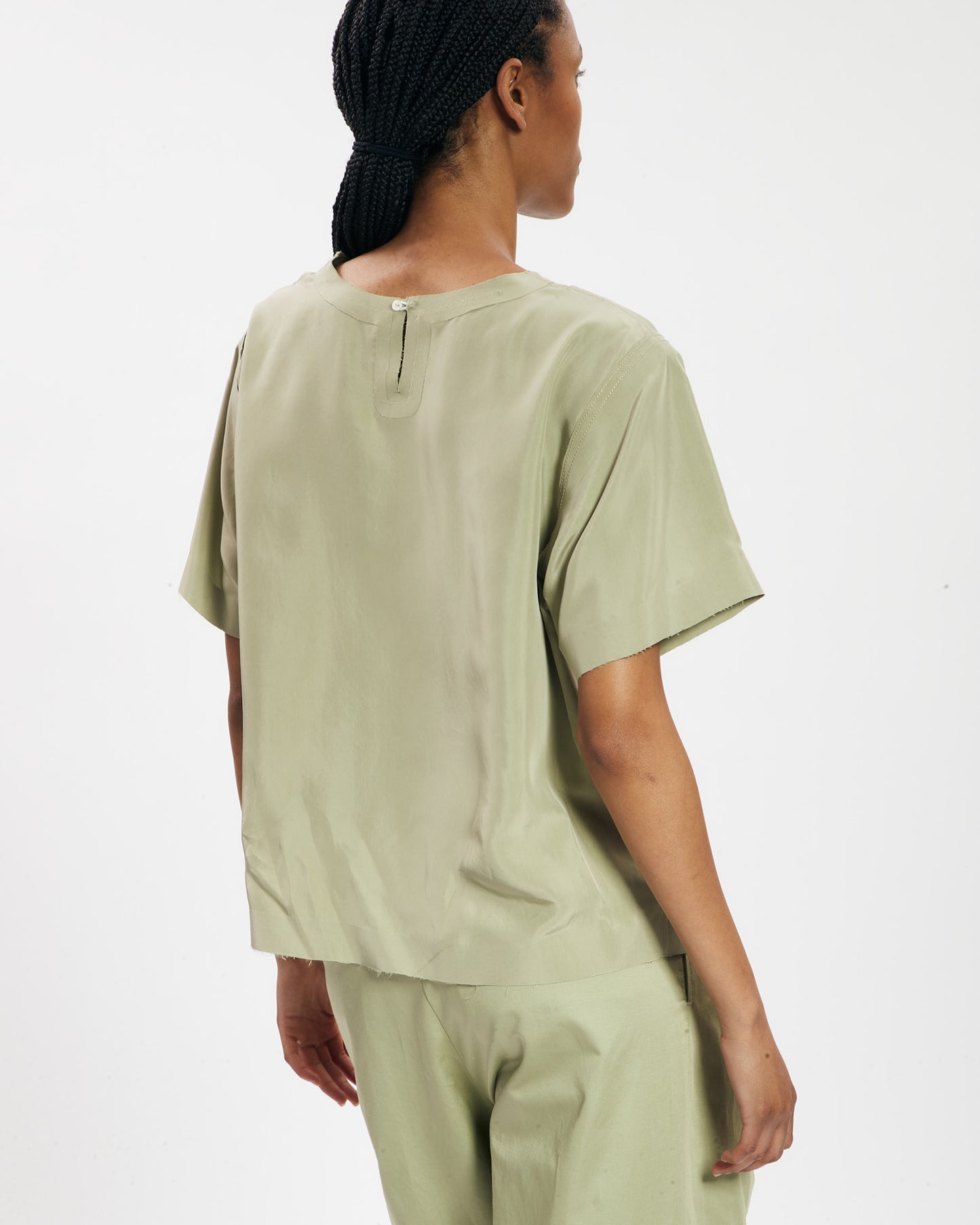 _MALLONI T-shirt fluida VERDE