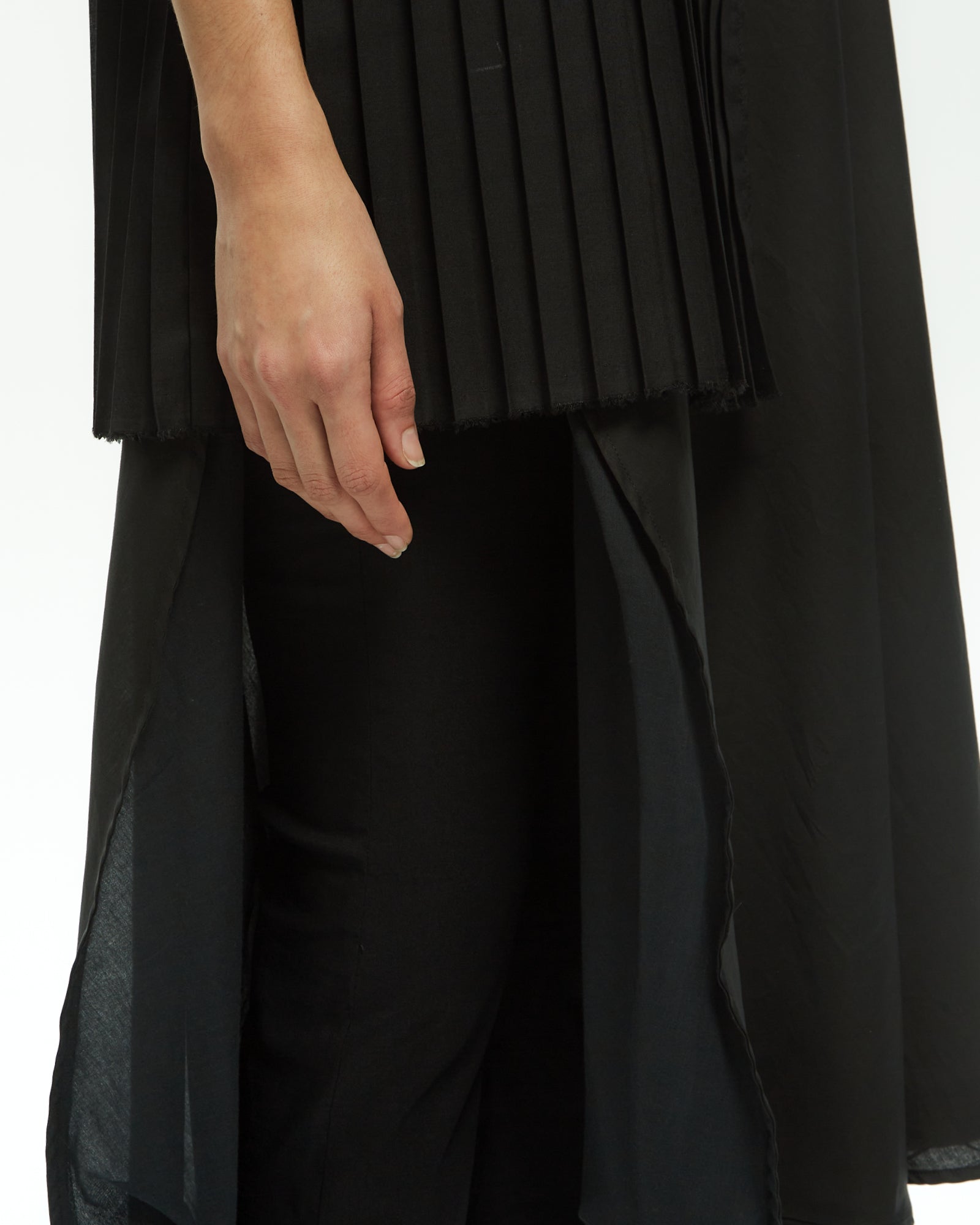 _MALLONI Abito plissè NERO