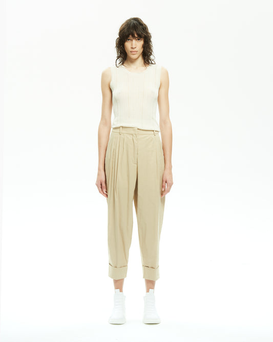 _MALLONI Pantalone baloon con pinces BEIGE