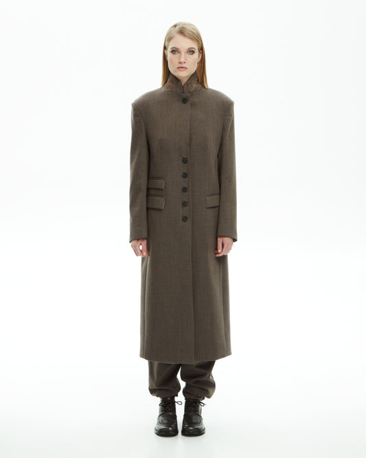 _MALLONI Cappotto sartoriale MARRONE
