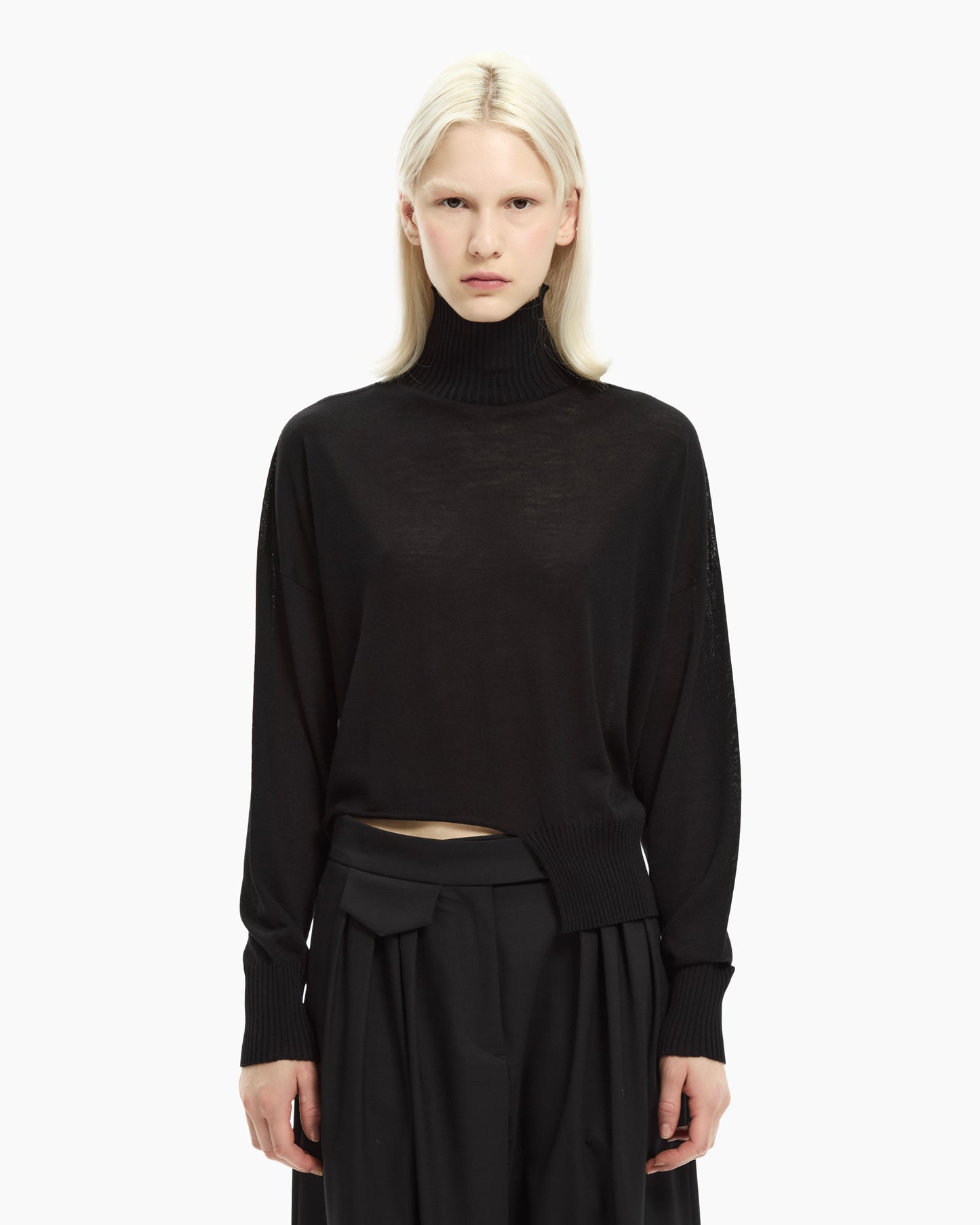 _MALLONI Maglia in lana NERO