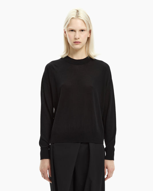 _MALLONI Maglia girocollo NERO