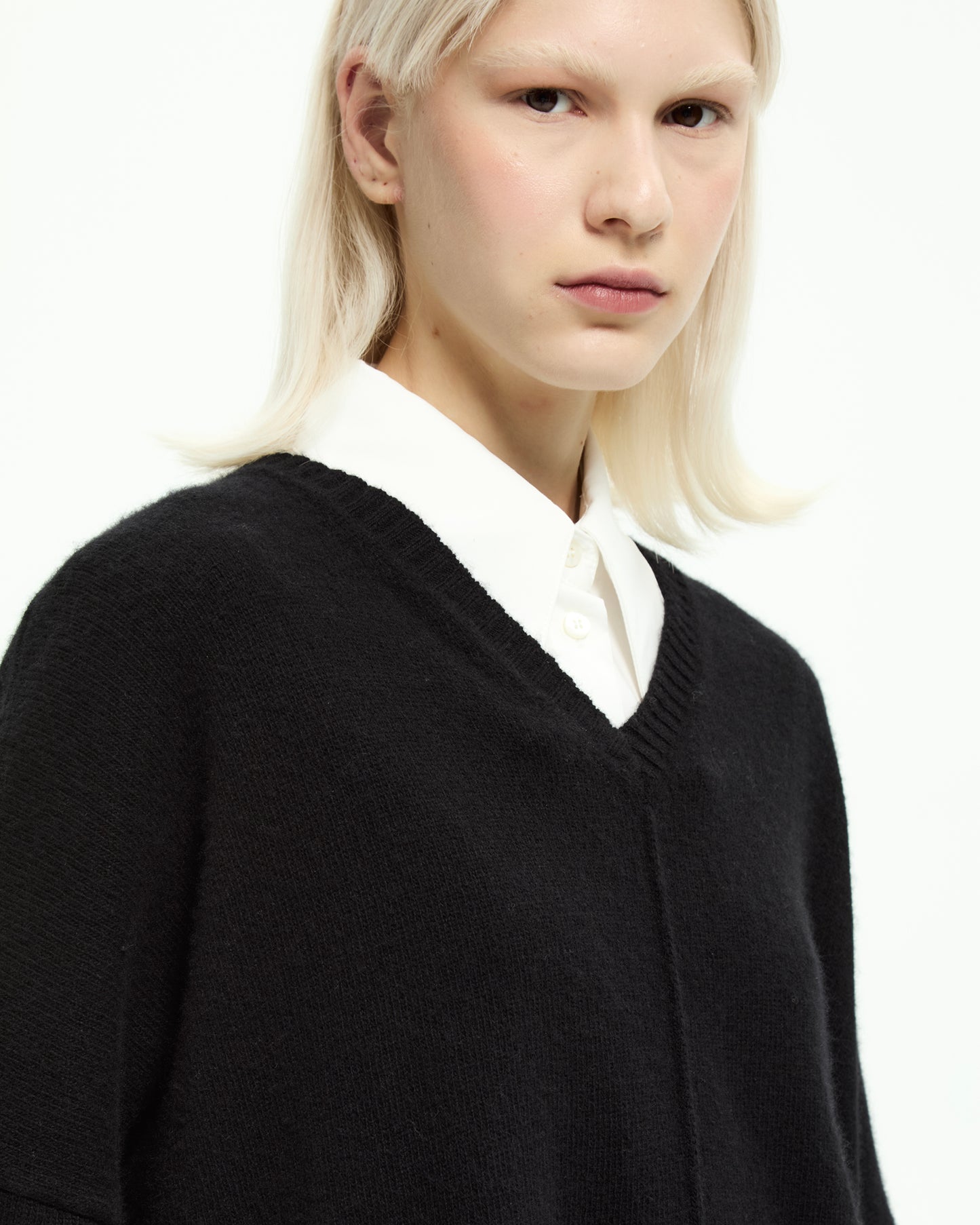 _MALLONI Maglia oversize NERO