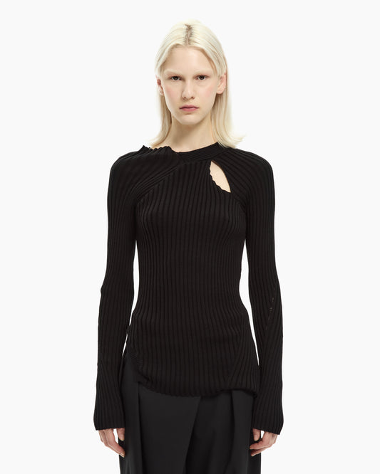 _MALLONI Maglia con cut-out NERO