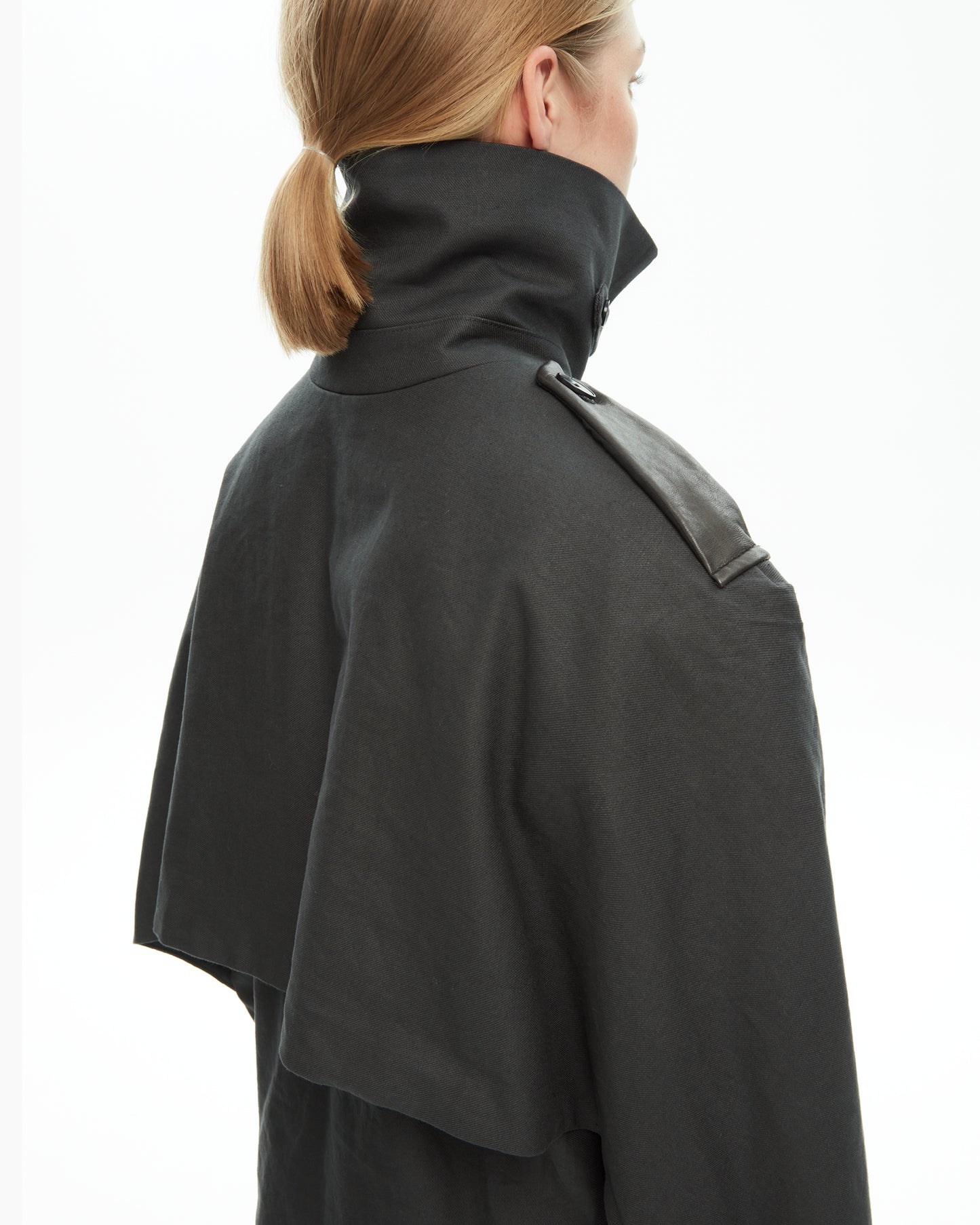 _MALLONI Giacca con inserti in pelle GRIGIO