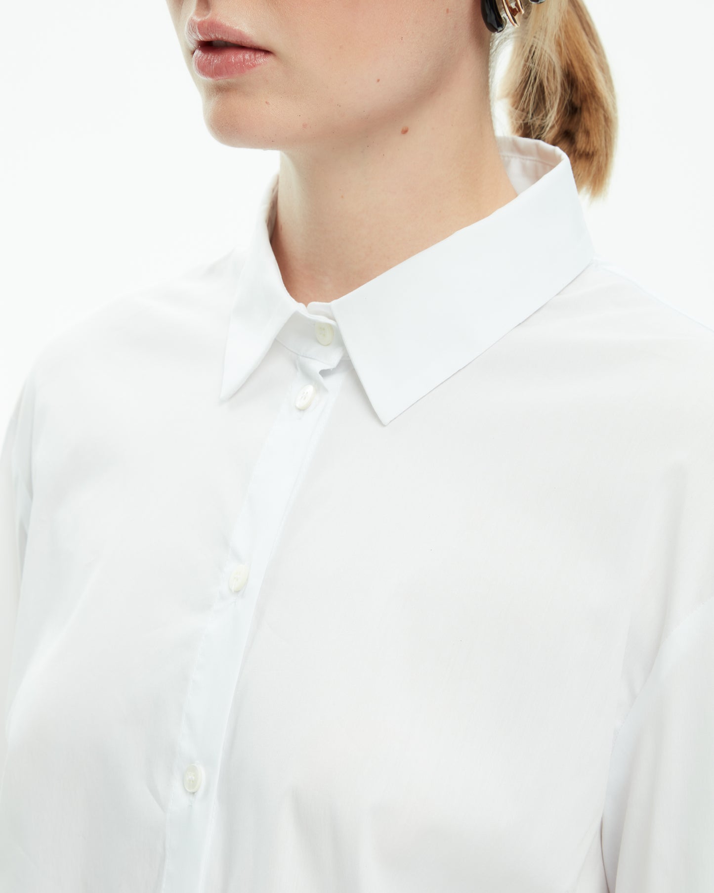 _MALLONI Camicia con maxi polsini BIANCO