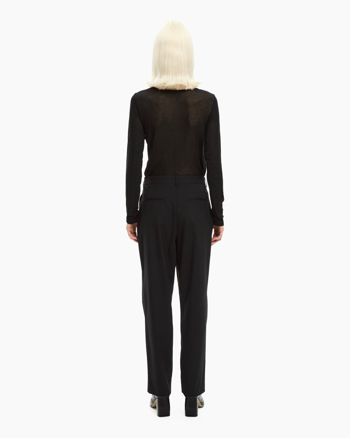 _MALLONI Pantalone sartoriale NERO