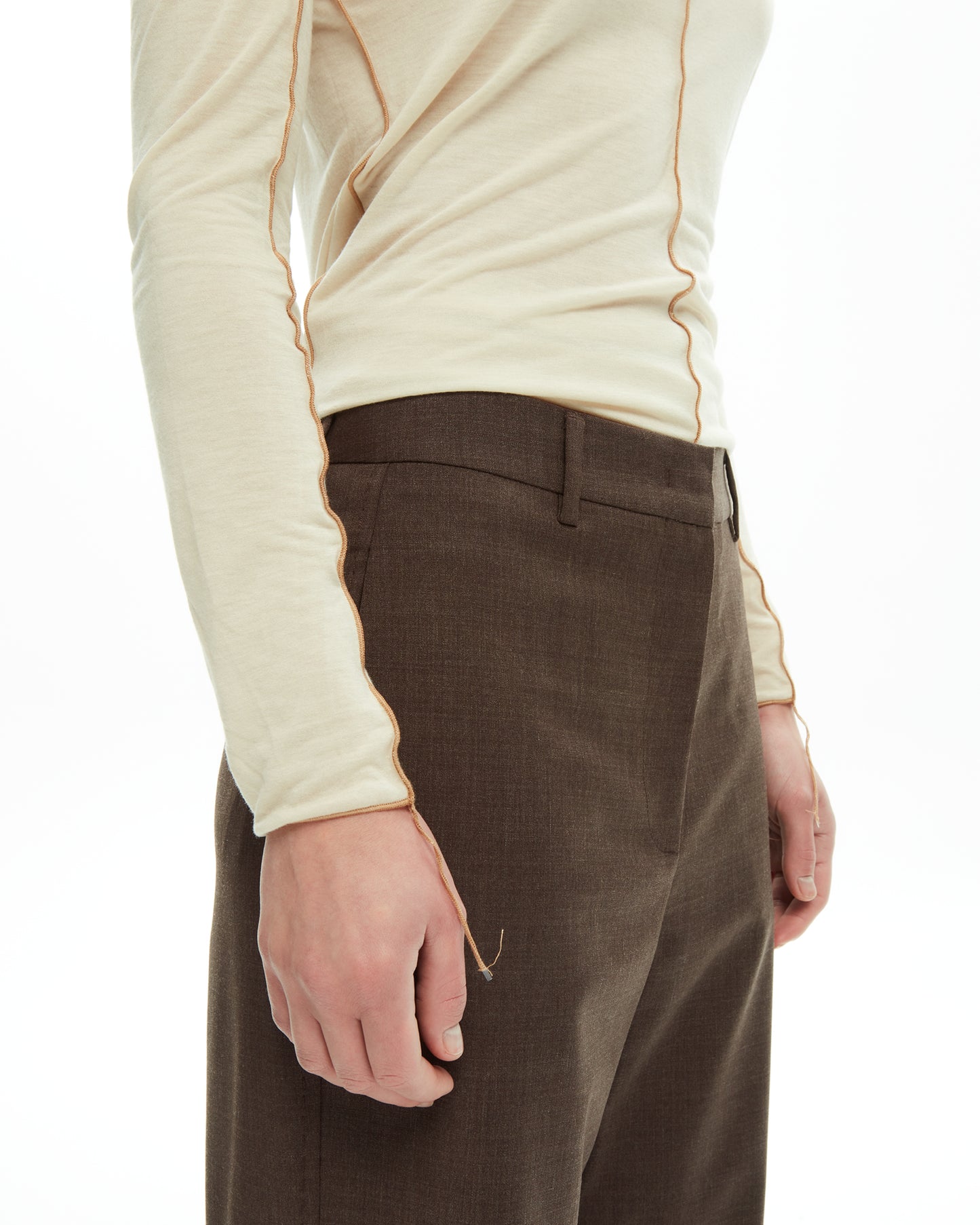 _MALLONI Pantalone MARRONE