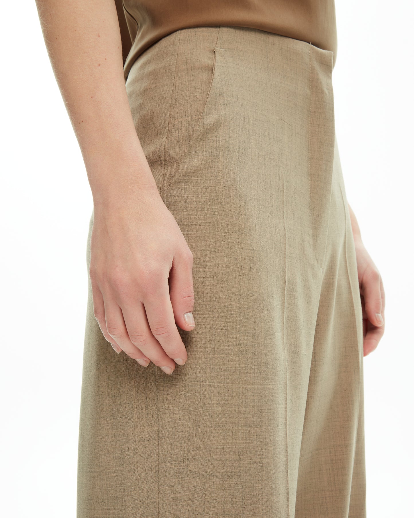 _MALLONI Pantalone sartoriale TORTORA