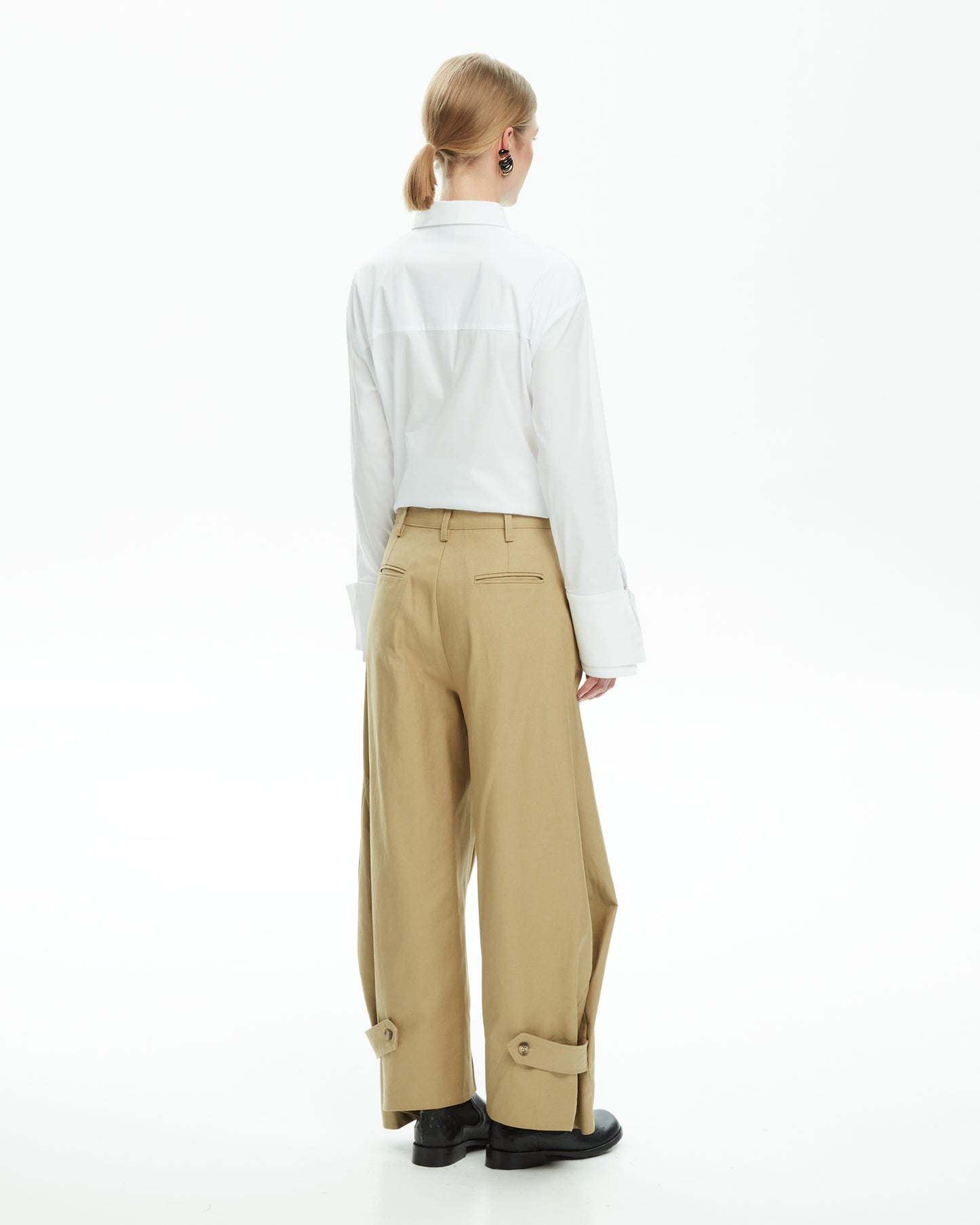 _MALLONI Pantalone con dettaglio BEIGE