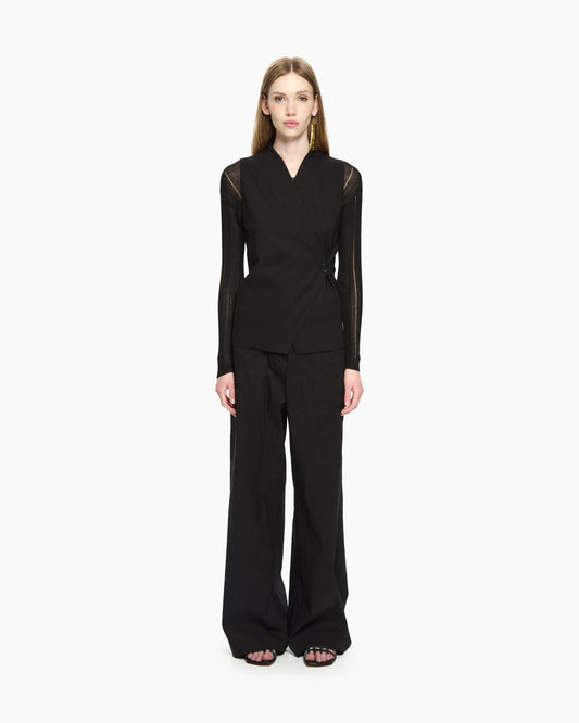 _MALLONI Gilet asimmetrico NERO