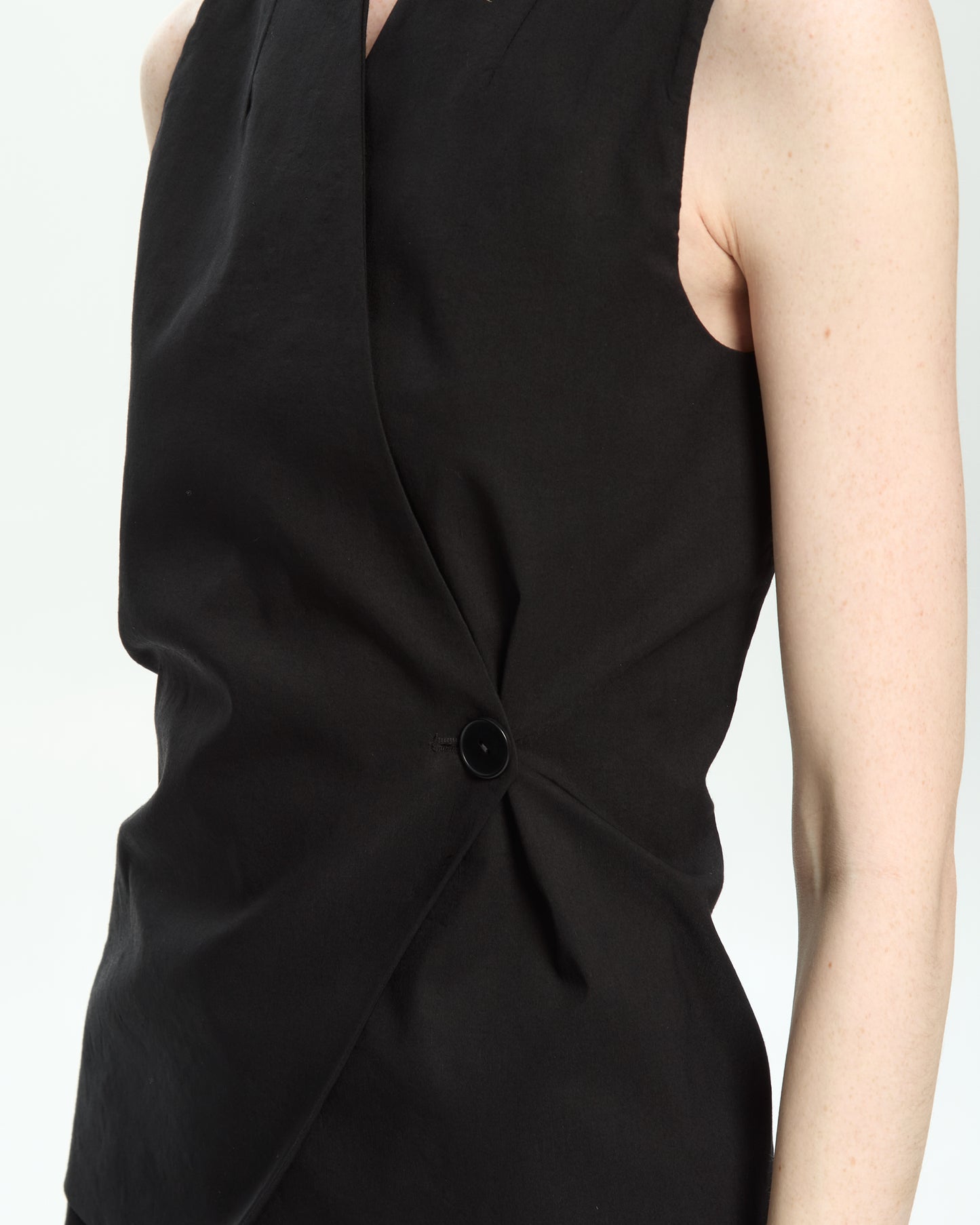 _MALLONI Gilet asimmetrico NERO