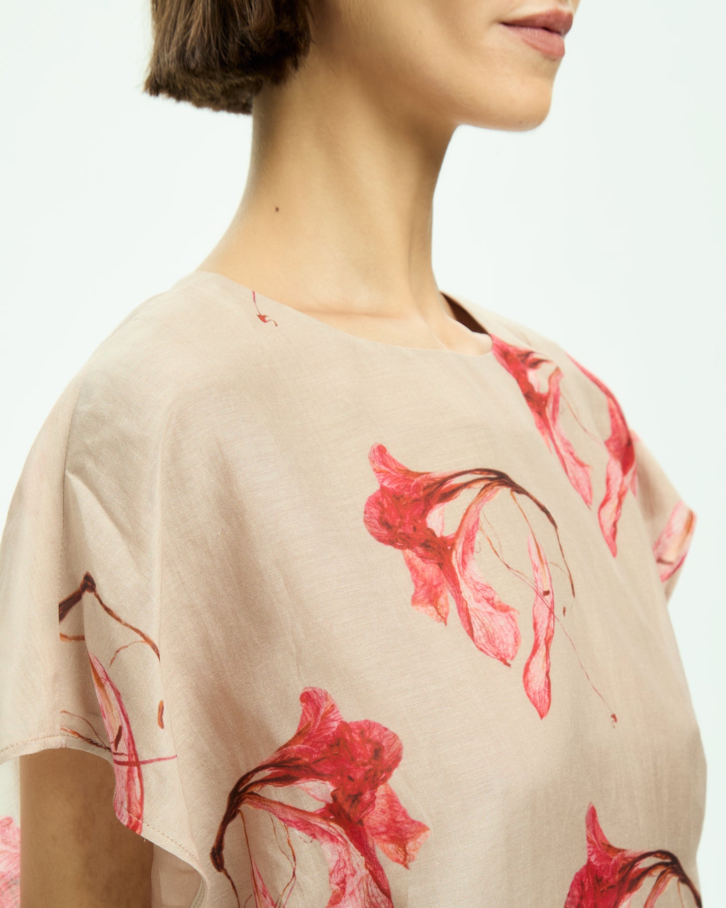 _MALLONI Top con stampa ROSSO