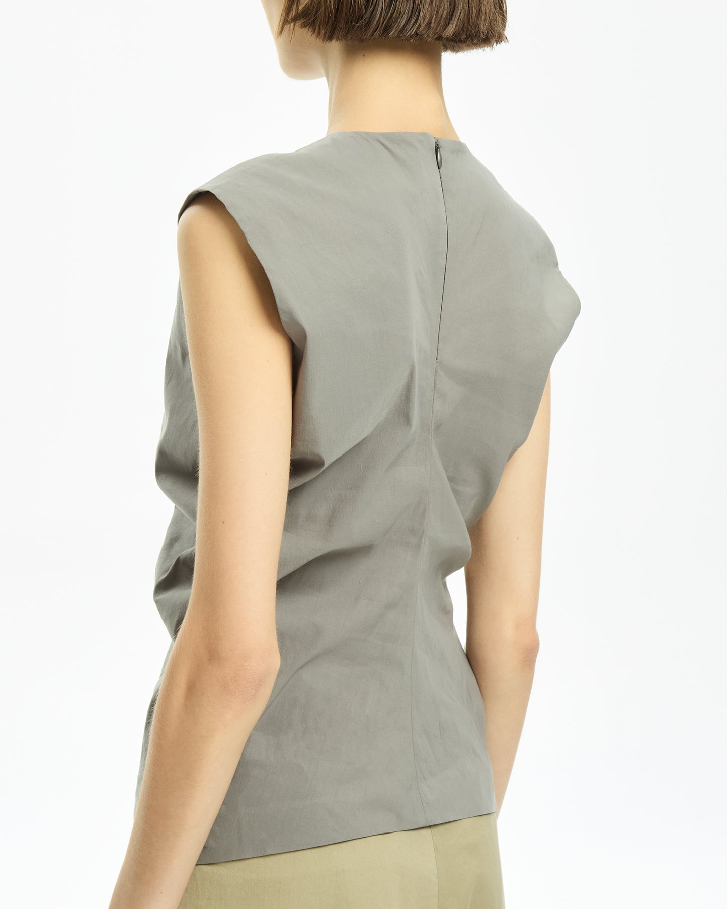 _MALLONI Top smanicato NERO
