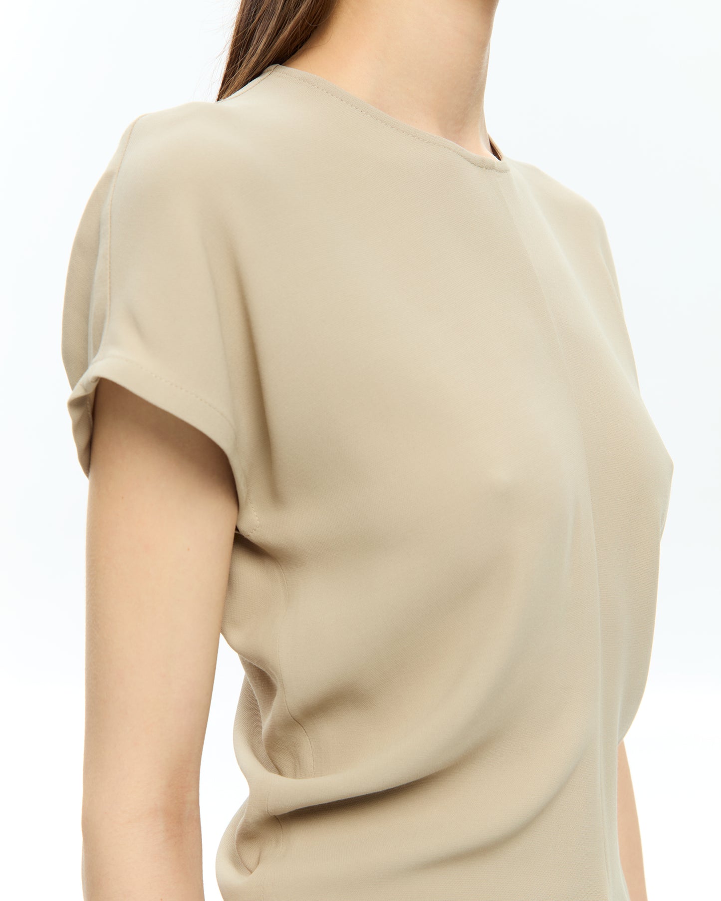 _MALLONI Top con maniche corte BEIGE