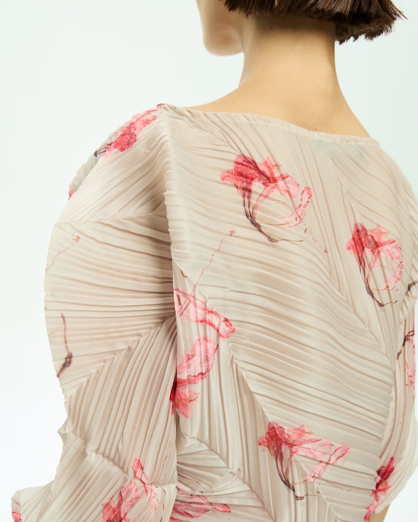 _MALLONI Top plissè ROSSO