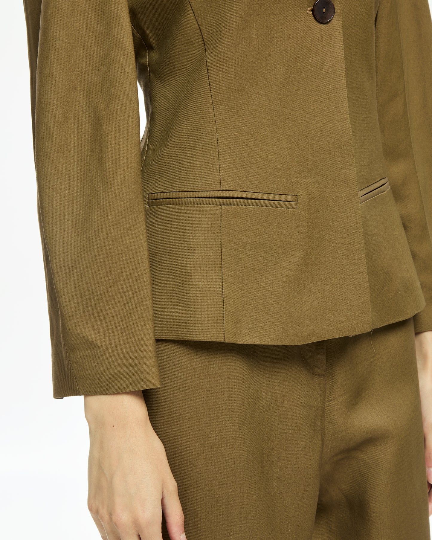 _MALLONI Giacca con scollo a V MARRONE