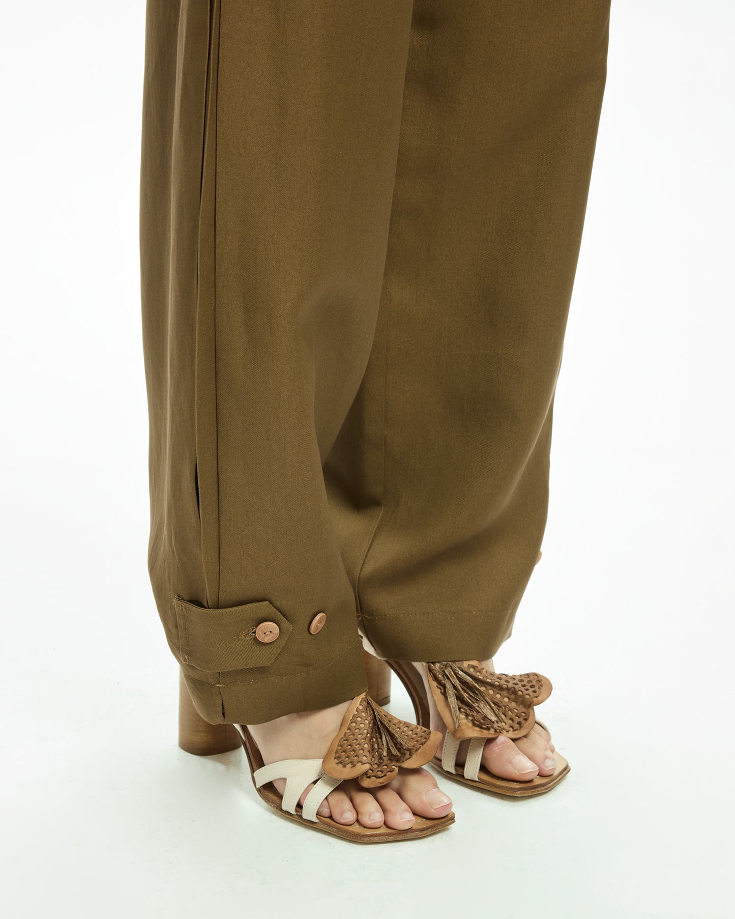 _MALLONI Pantalone morbido MARRONE