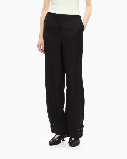 _MALLONI Pantalone morbido NERO