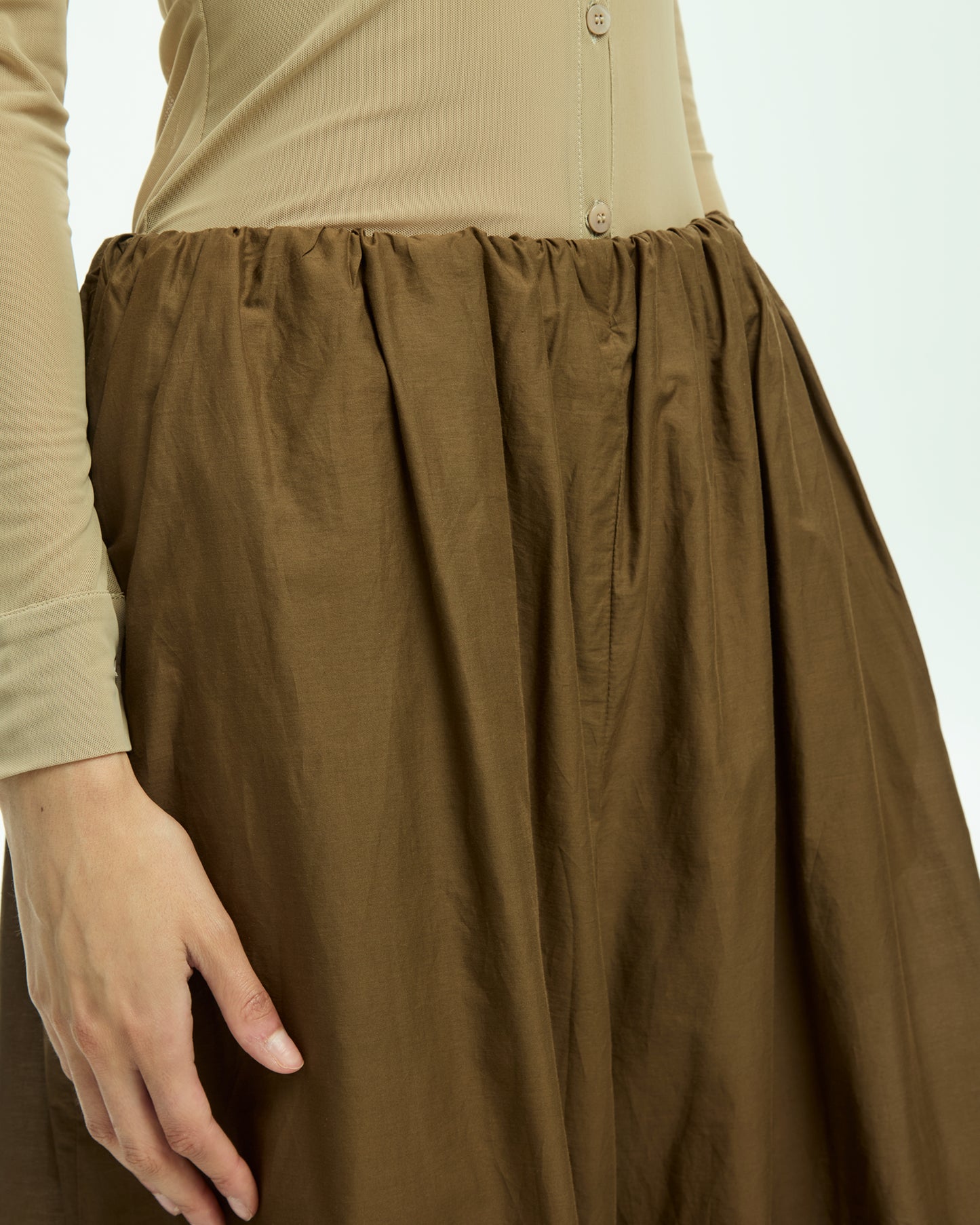 _MALLONI Pantalone con coulisse MARRONE