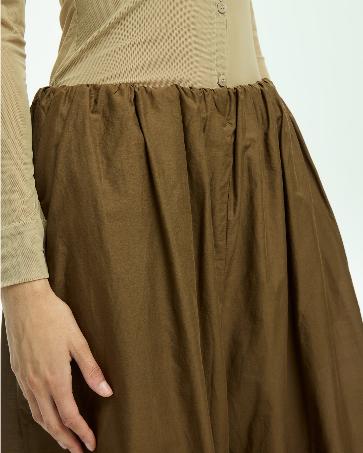 _MALLONI Pantalone con coulisse MARRONE