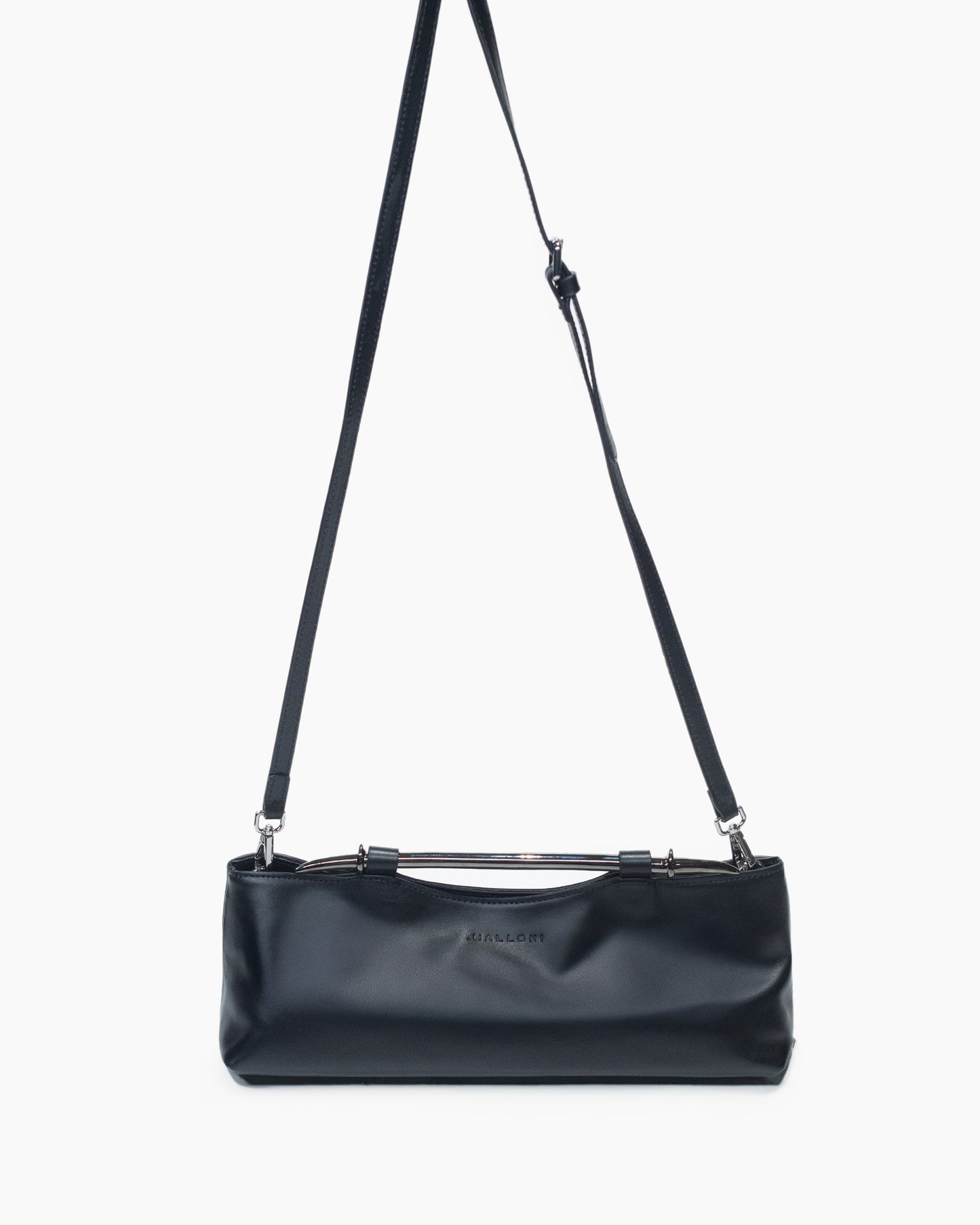 _MALLONI Borsa in pelle NERO