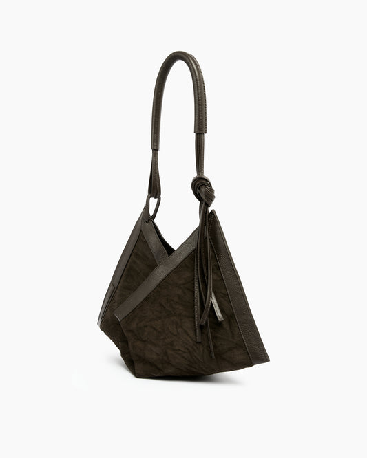 _MALLONI Borsa hobo MARRONE