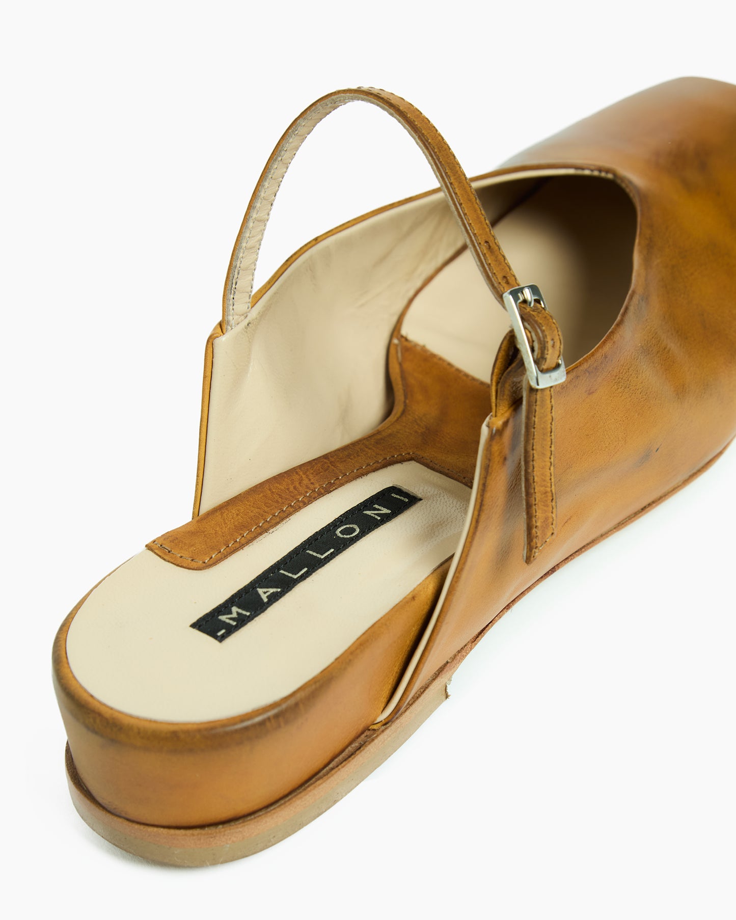 _MALLONI Sabot in pelle ARANCIONE