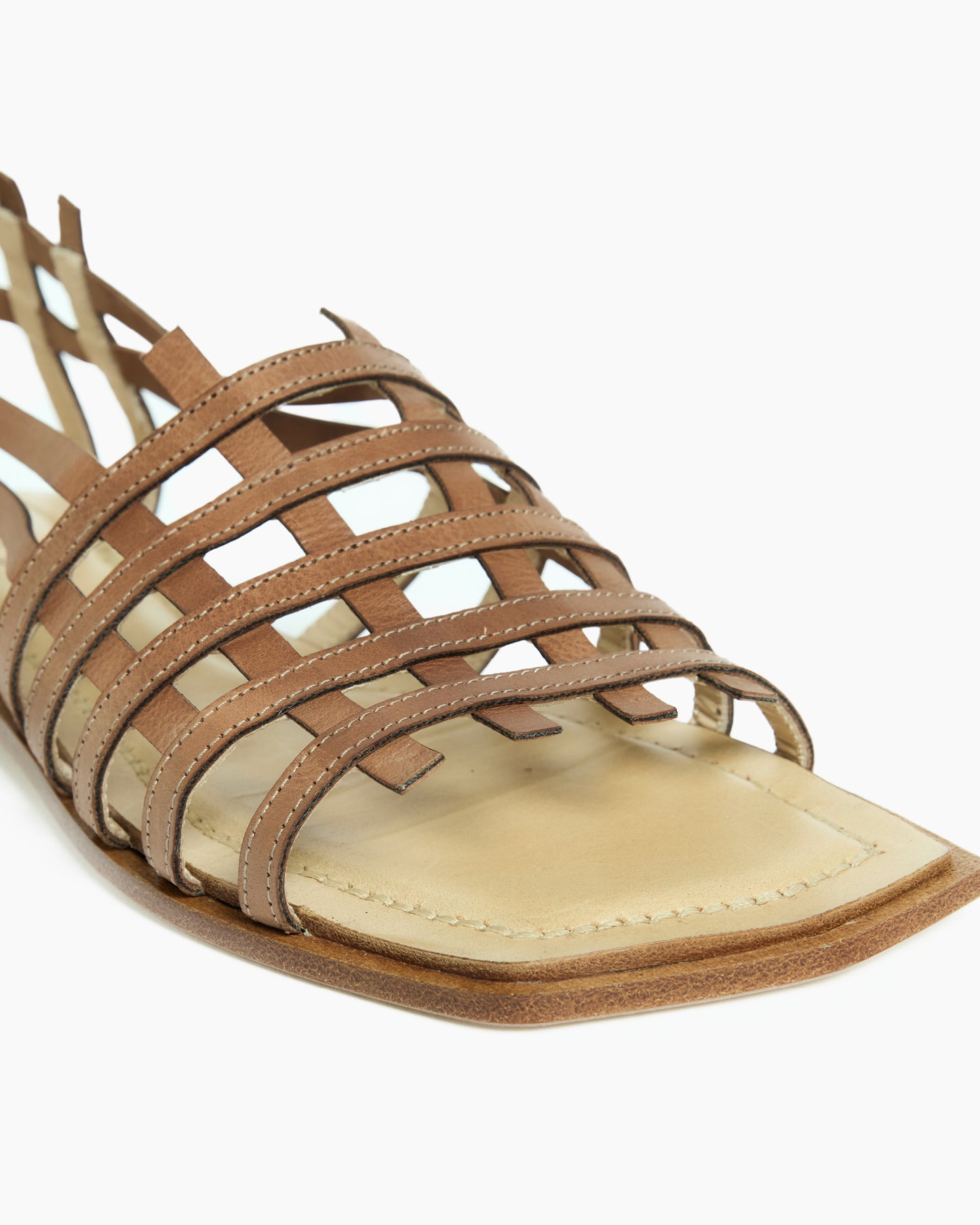 _MALLONI Sandalo flat MARRONE