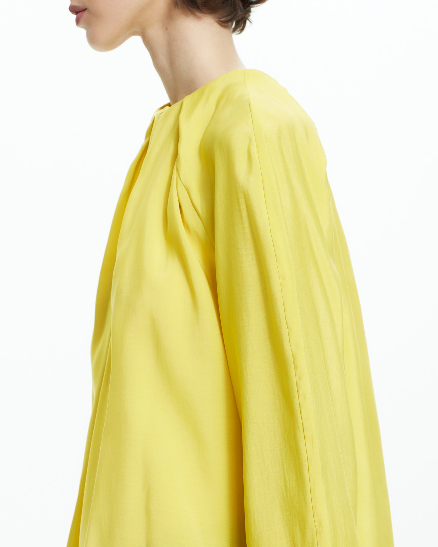 _MALLONI Camicia con plissè GIALLO