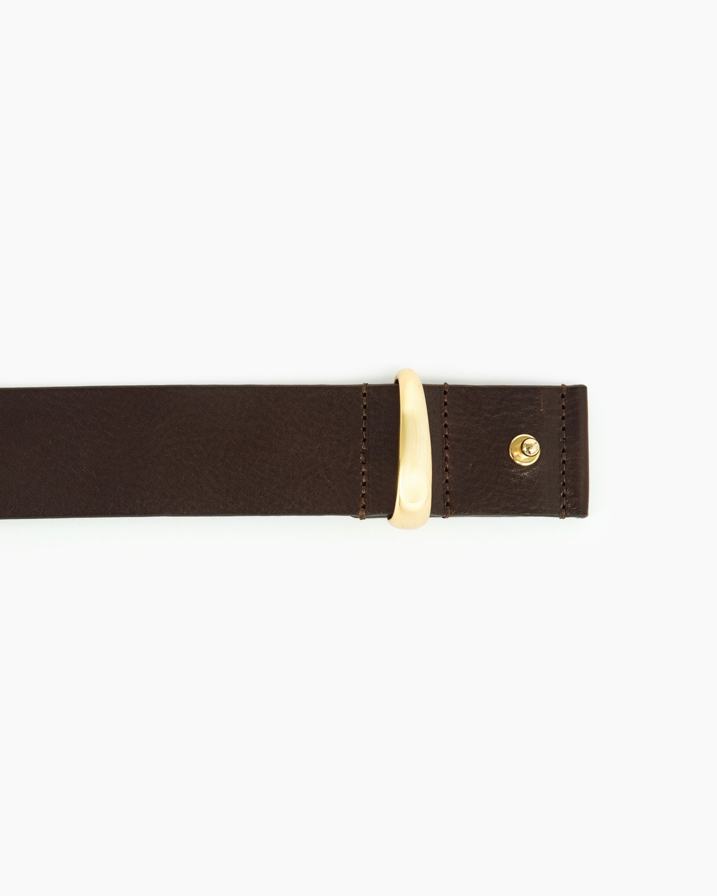 _MALLONI Cinta in pelle MARRONE