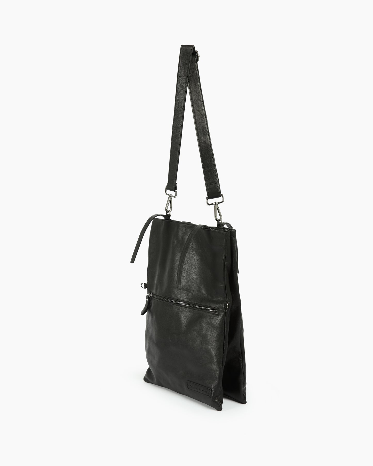 _MALLONI Borsa a tracolla in pelle NERO