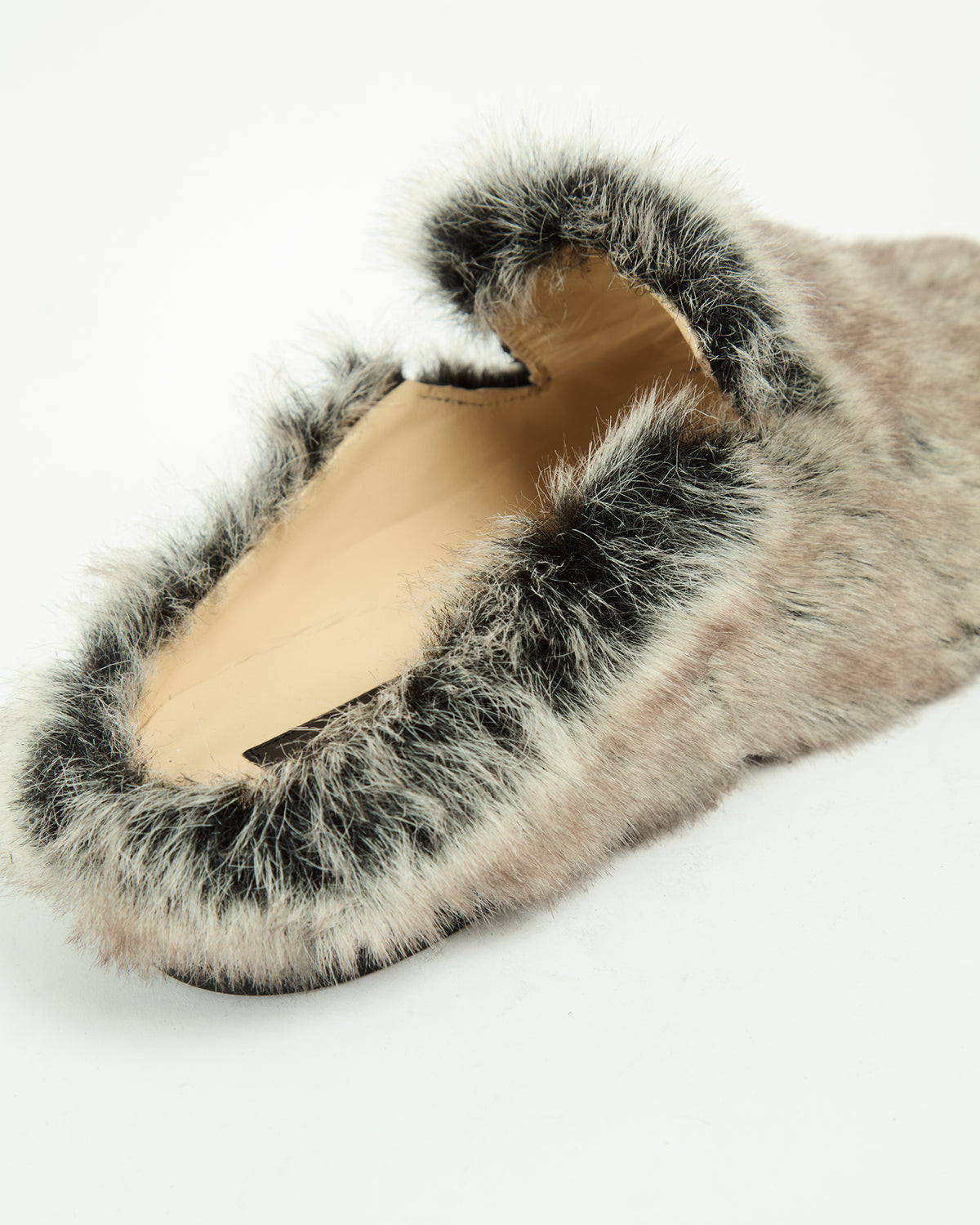 _MALLONI Mules in eco-pelliccia GRIGIO