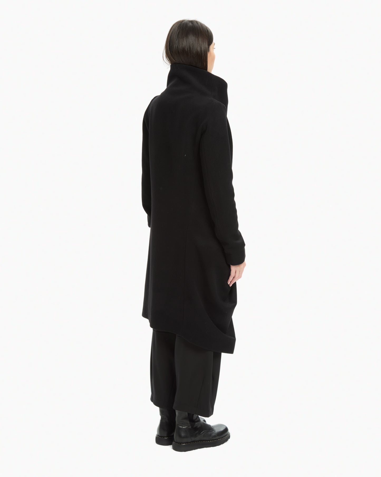 MLO Cappotto asimmetrico NERO