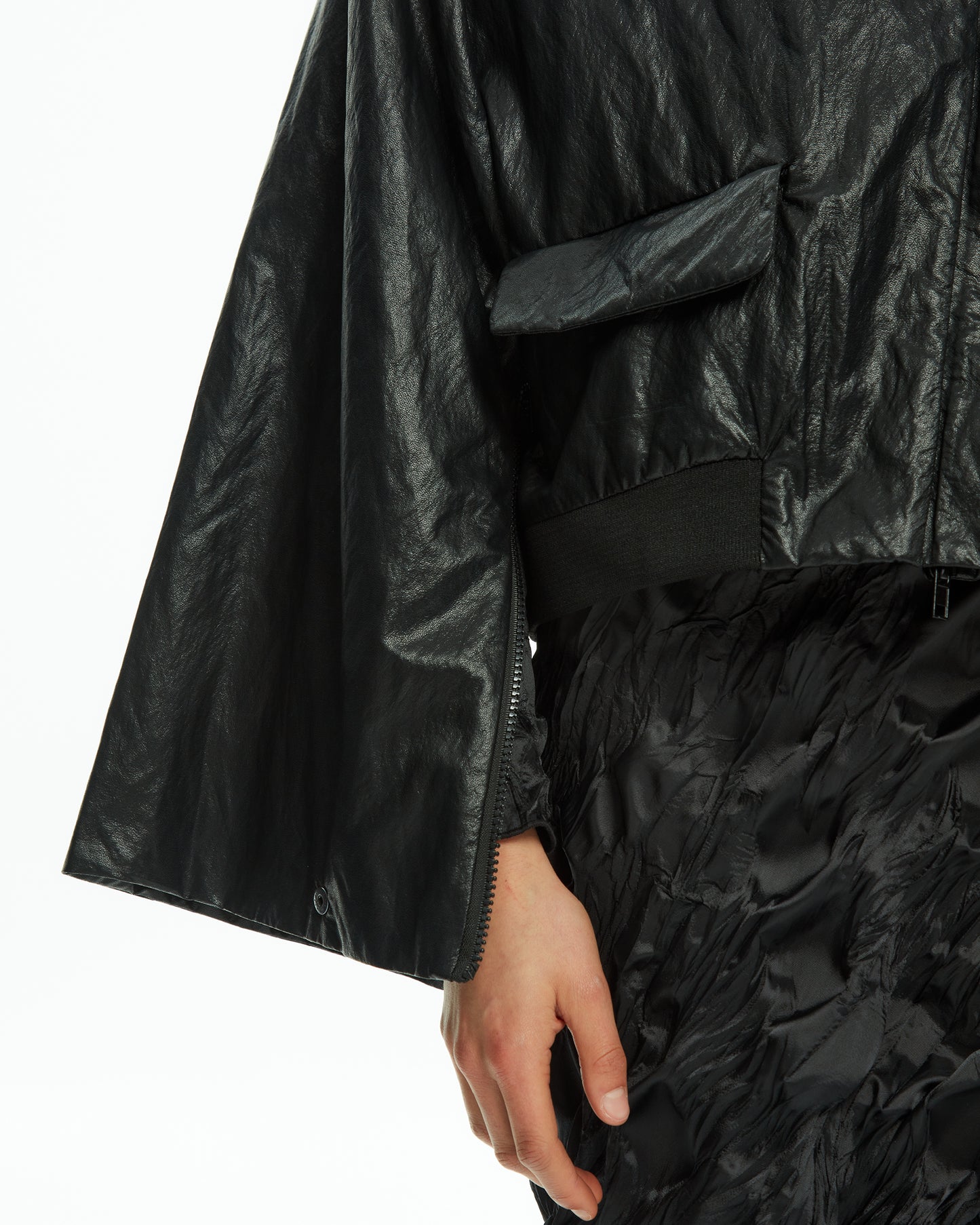 MLO Giacca Kimono Tecnica NERO