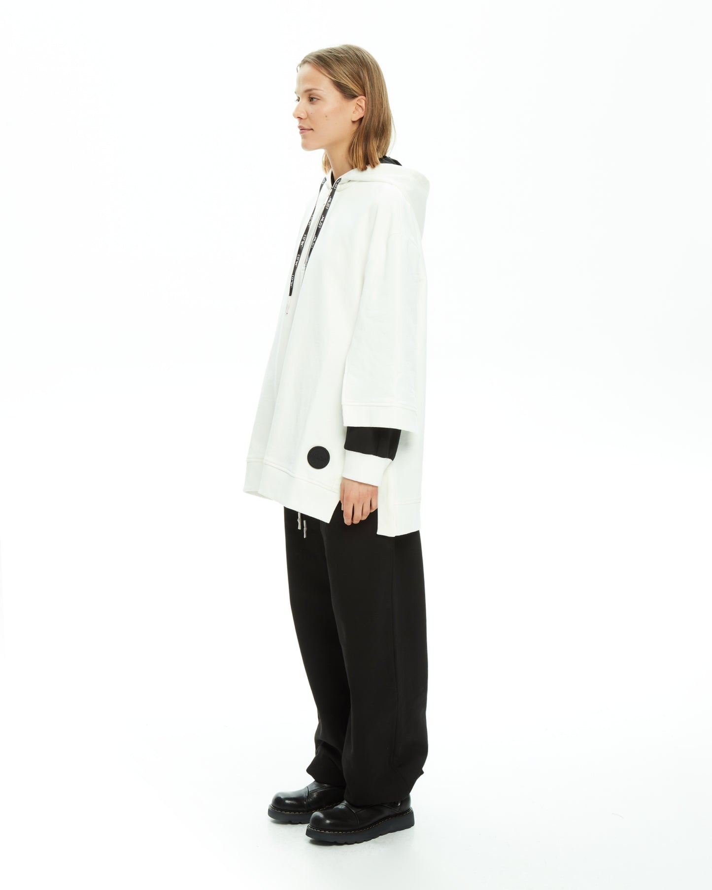MLO Felpa oversize con logo GRIGIO