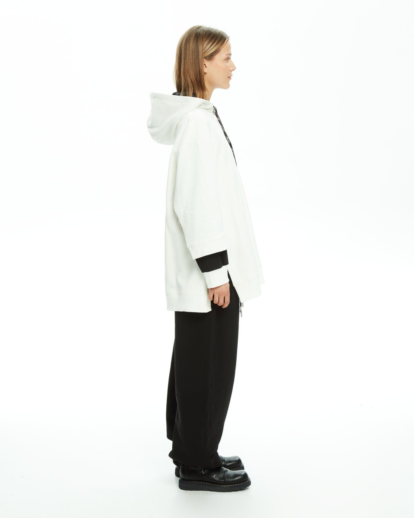 MLO Felpa oversize con logo GRIGIO