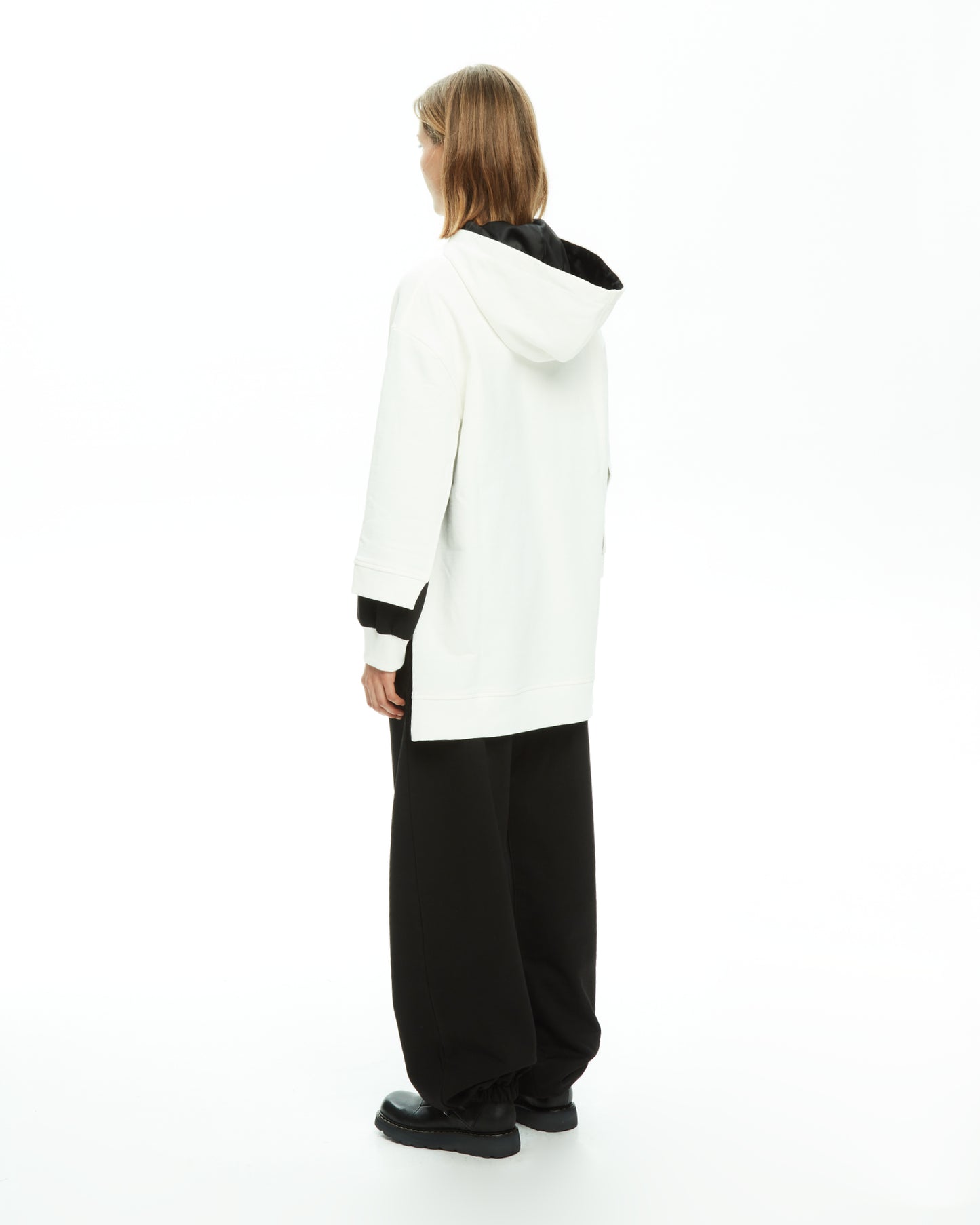 MLO Felpa oversize con logo GRIGIO