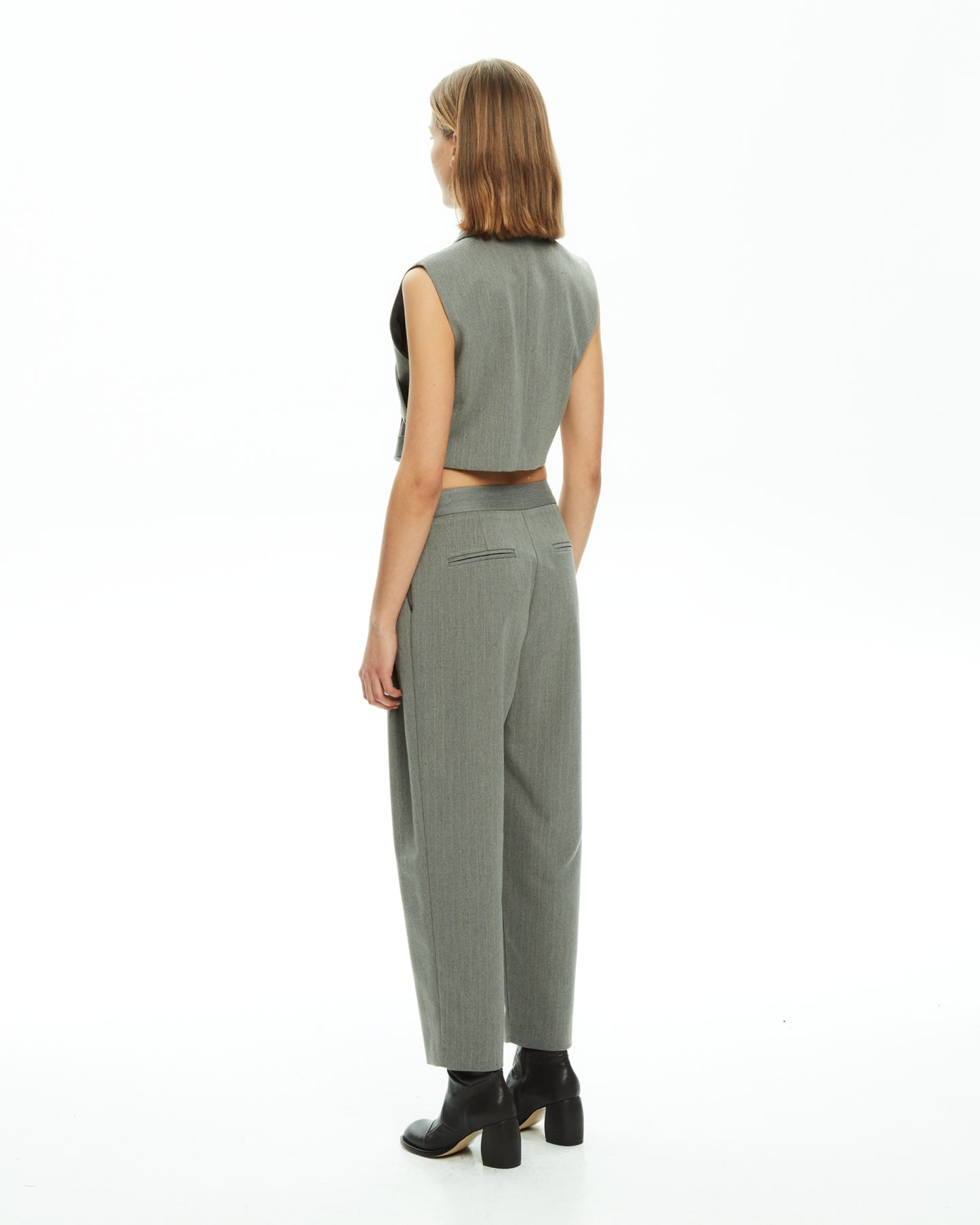 MLO Gilet incrociato GRIGIO