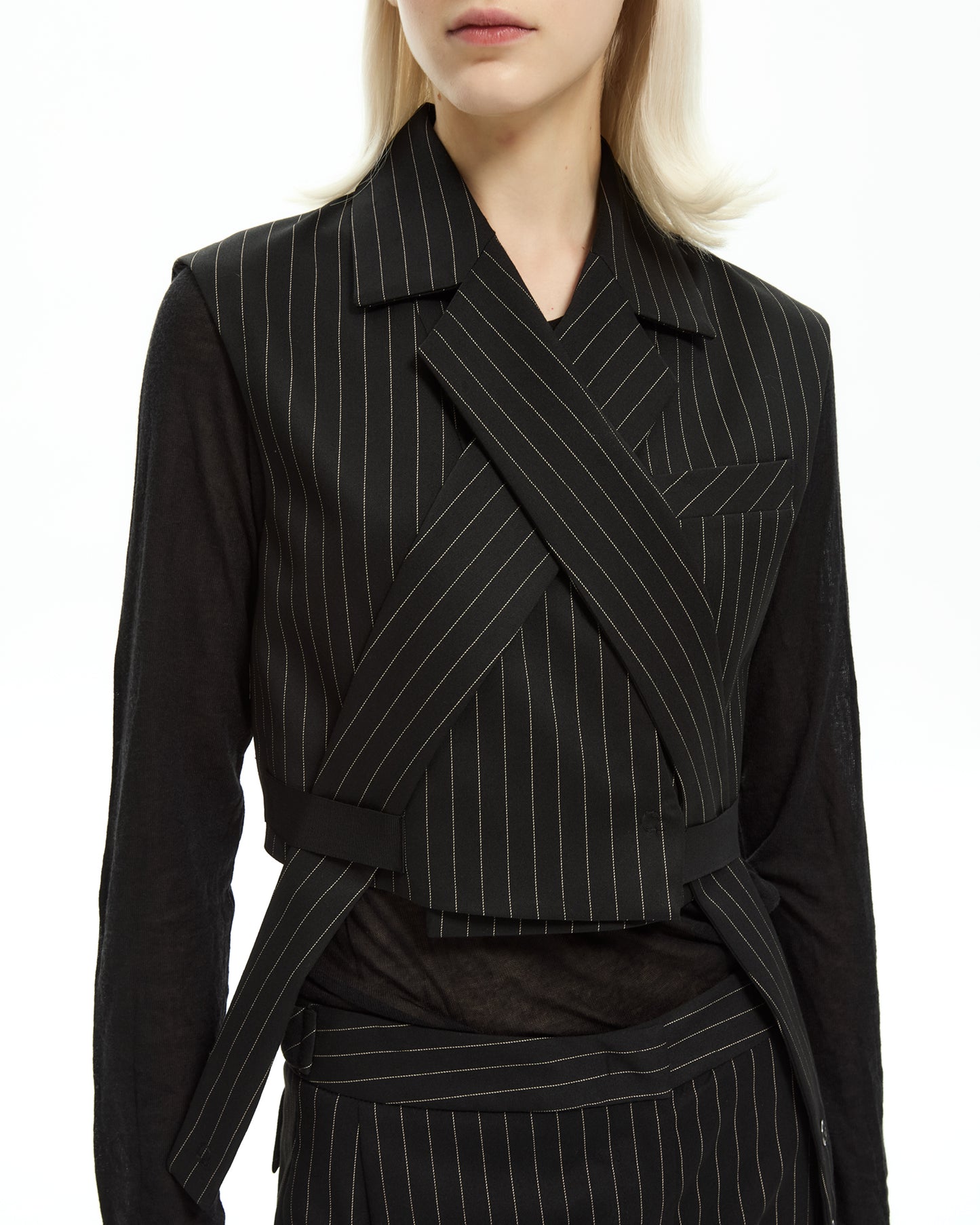 MLO Gilet incrociato NERO