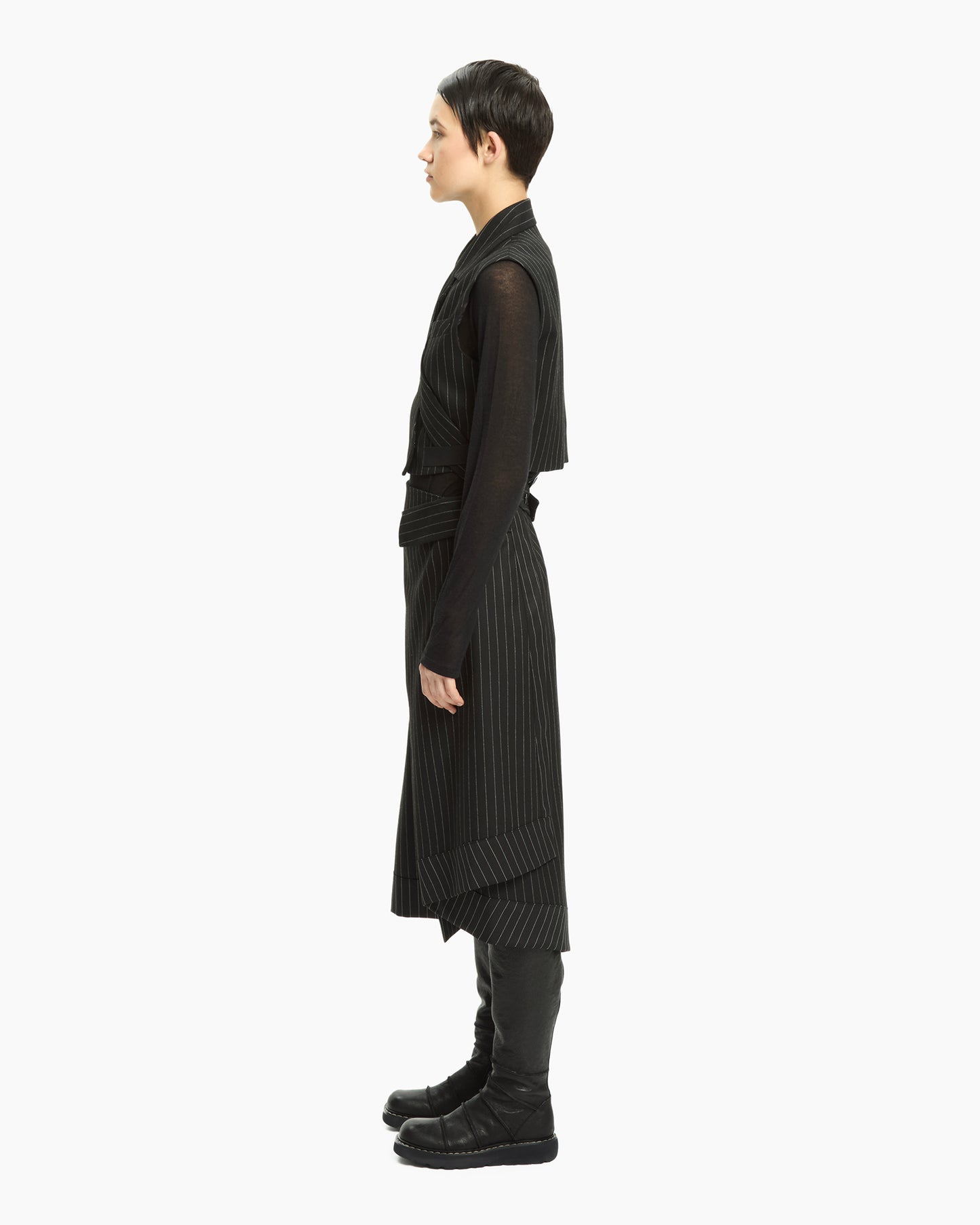 MLO Gilet ad incrocio NERO