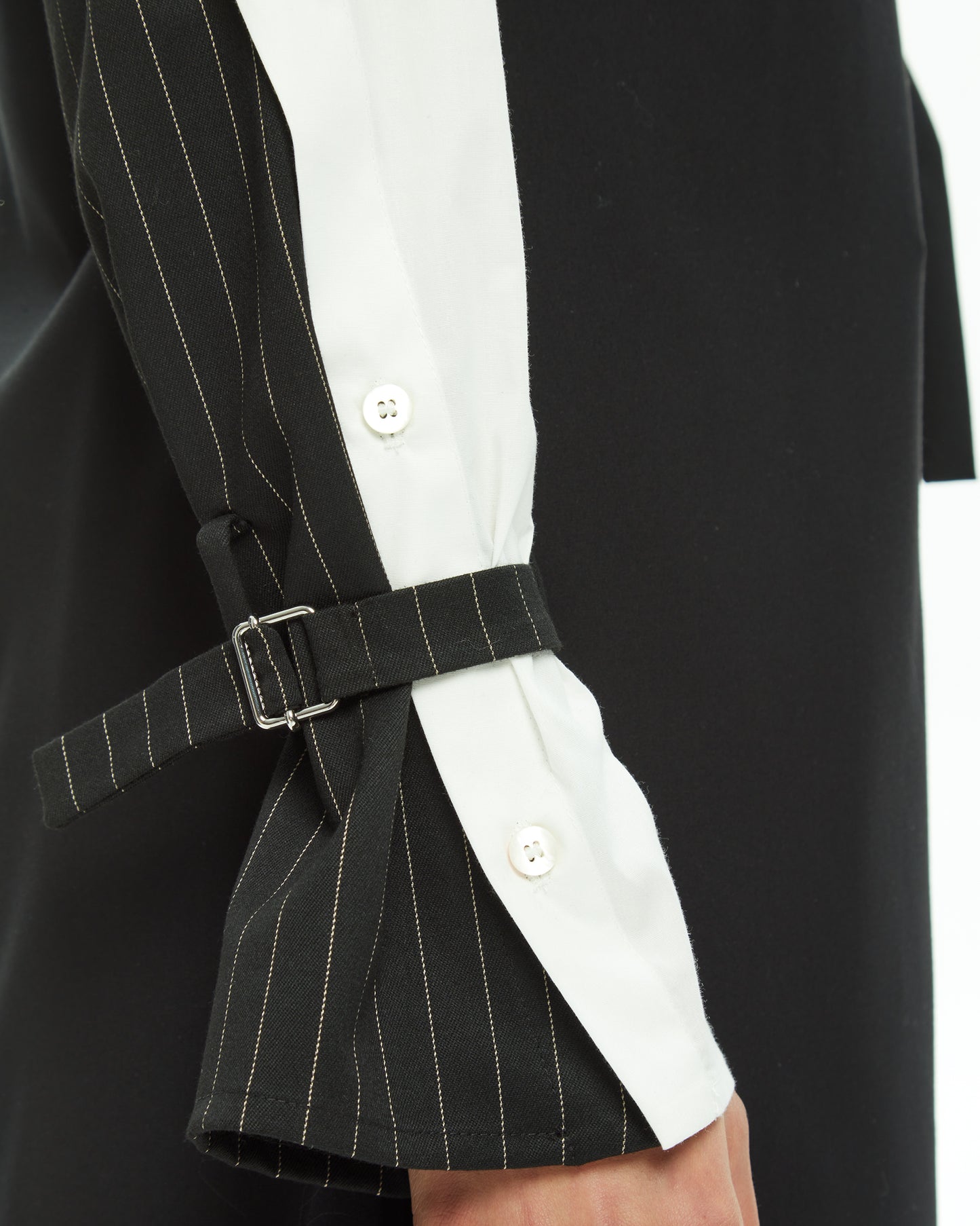 MLO Abito con dettagli camicia NERO