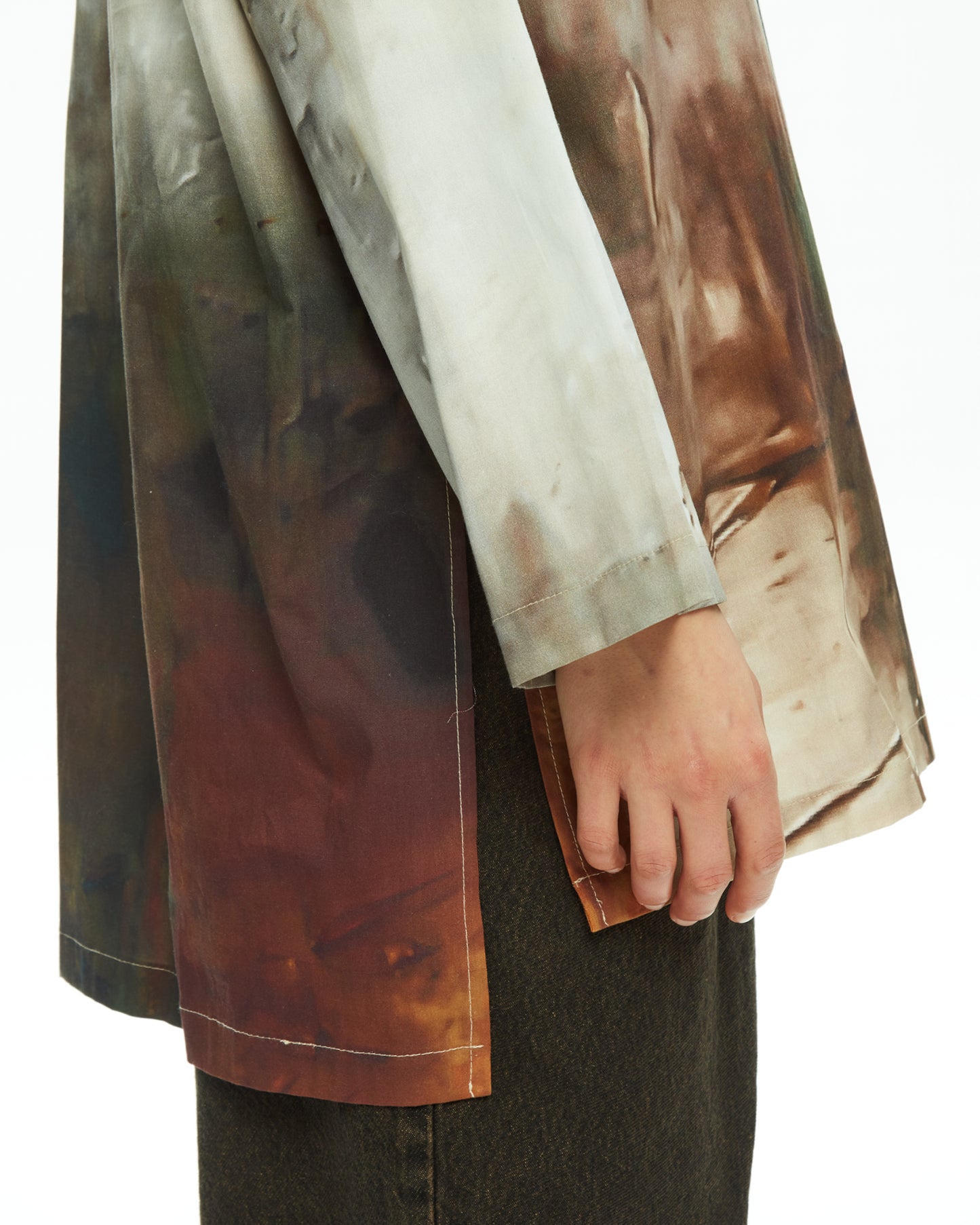 MLO Camicia oversize con stampa VERDE