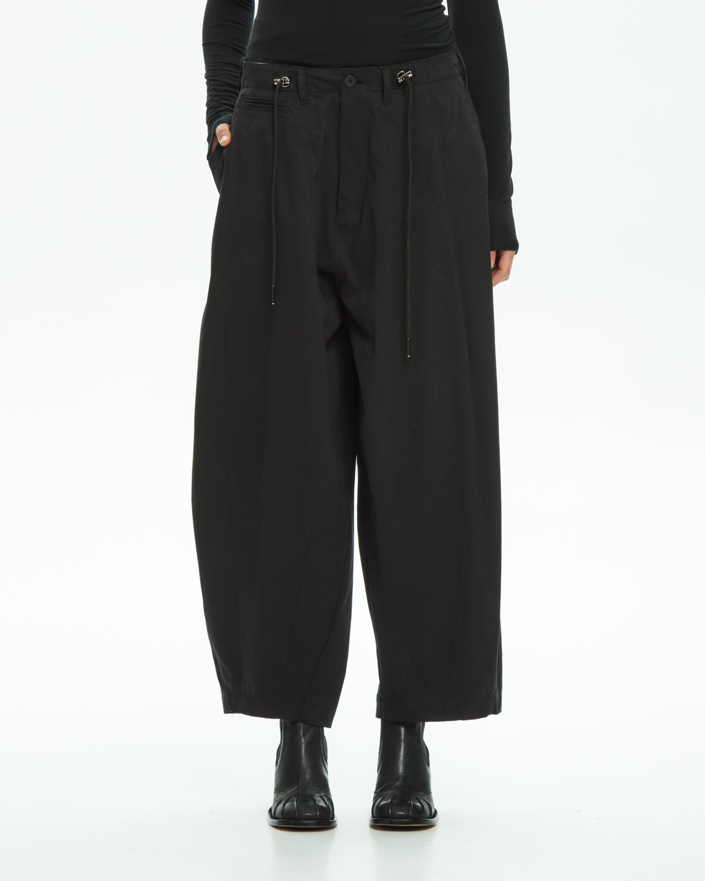 MLO Pantalone wide leg NERO