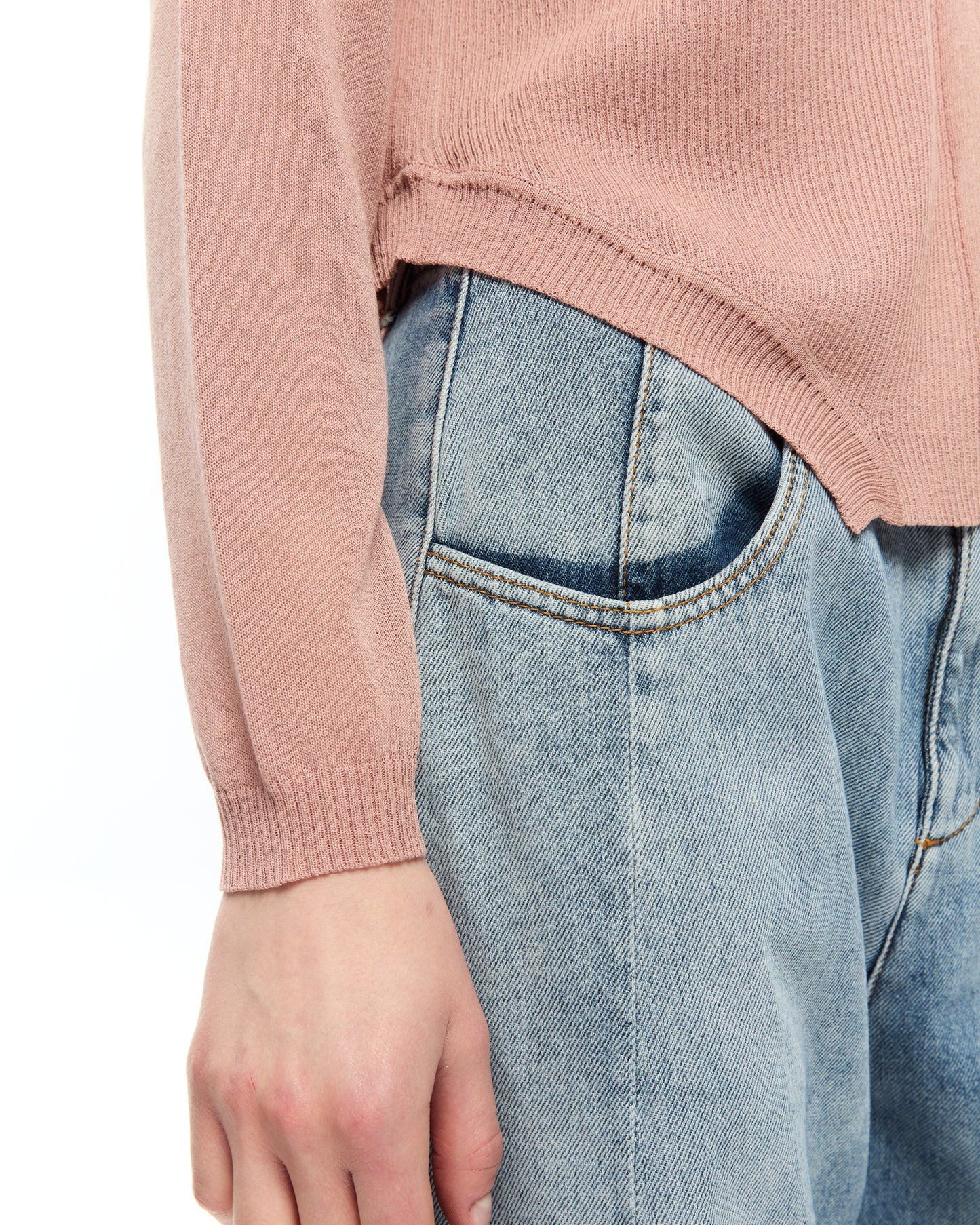 MLO Top con scollo ampio ROSA