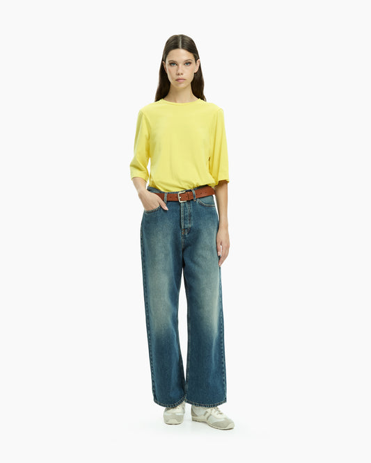 MLO Maglia girocollo GIALLO